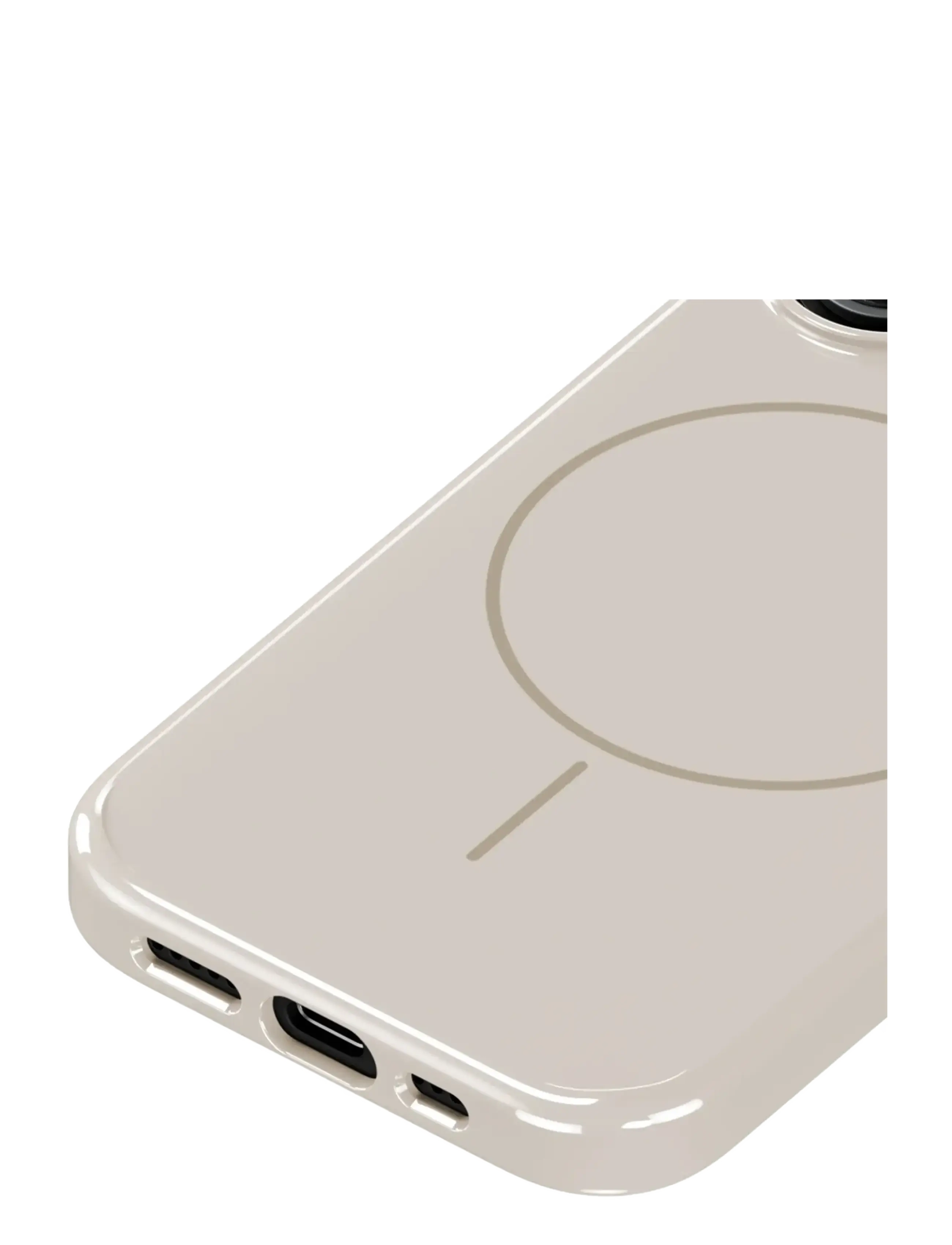 Holdit - Mono Case Magsafe iPhone 16 Light Beige/Beige - símahulstur - light beige/beige - 2