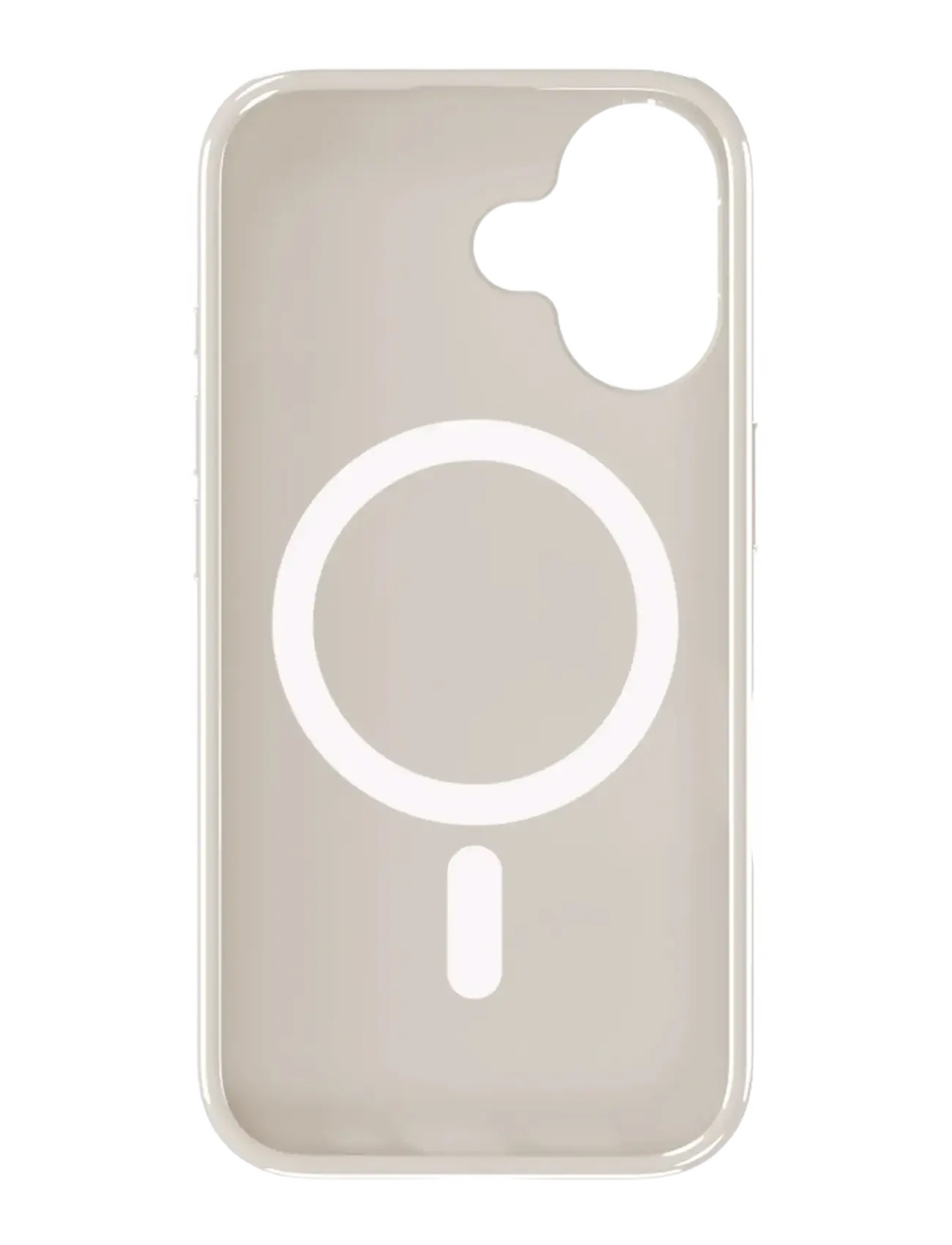 Holdit - Mono Case Magsafe iPhone 16 Light Beige/Beige - símahulstur - light beige/beige - 3