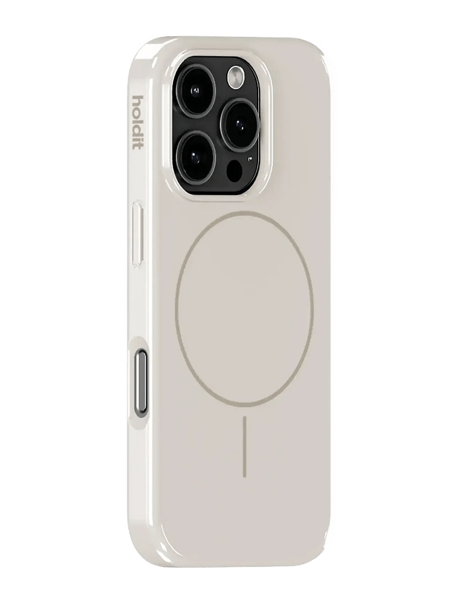 Holdit - Mono Case Magsafe iPhone 16 Pro Light Beige/Beige - mobilcovers - light beige/beige - 1