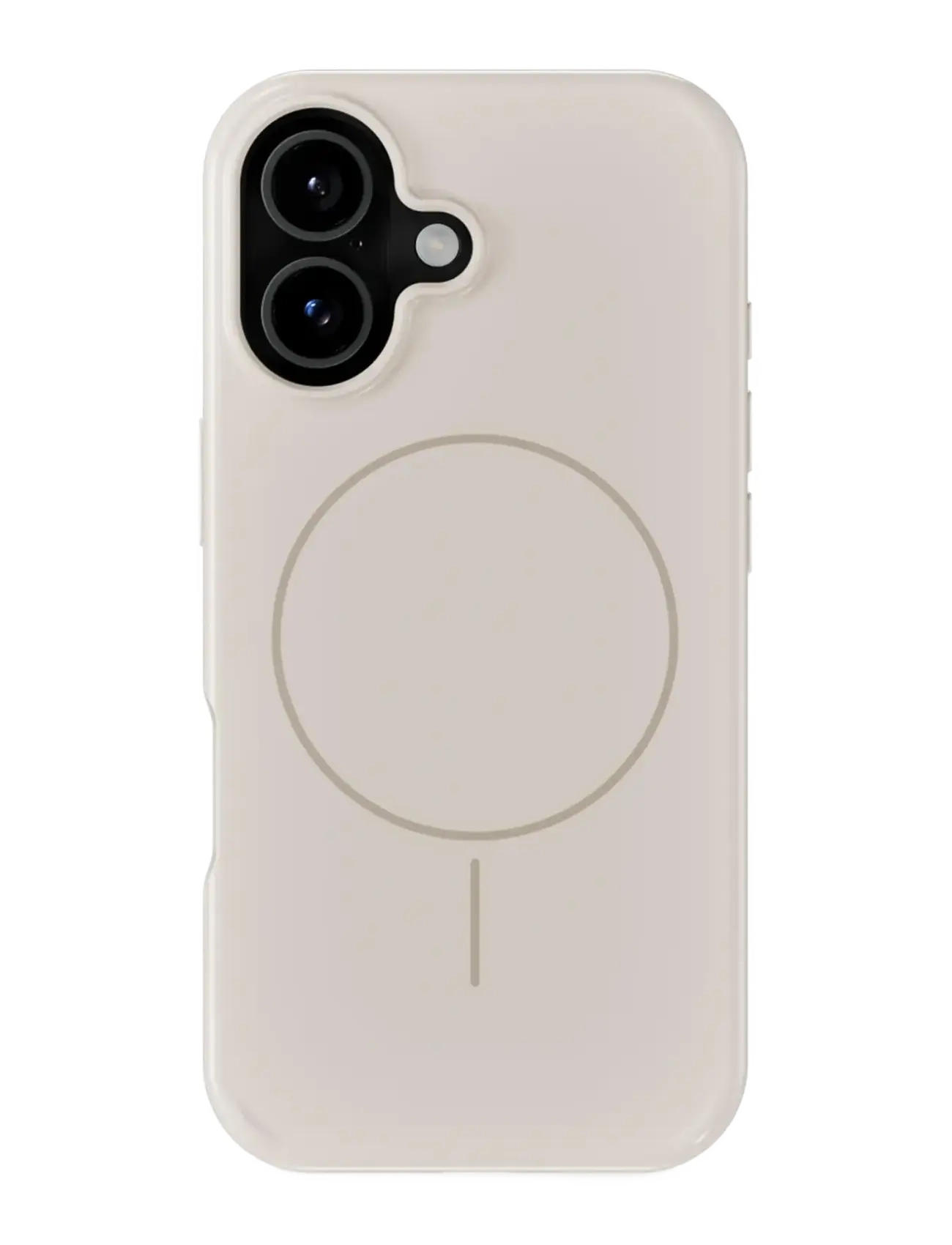 Holdit Mono Case Magsafe Iphone 17 Light Beige/Beige, IPHONE 17, Mobile Accessories-covers, Beige - Phone Cases, Frauen