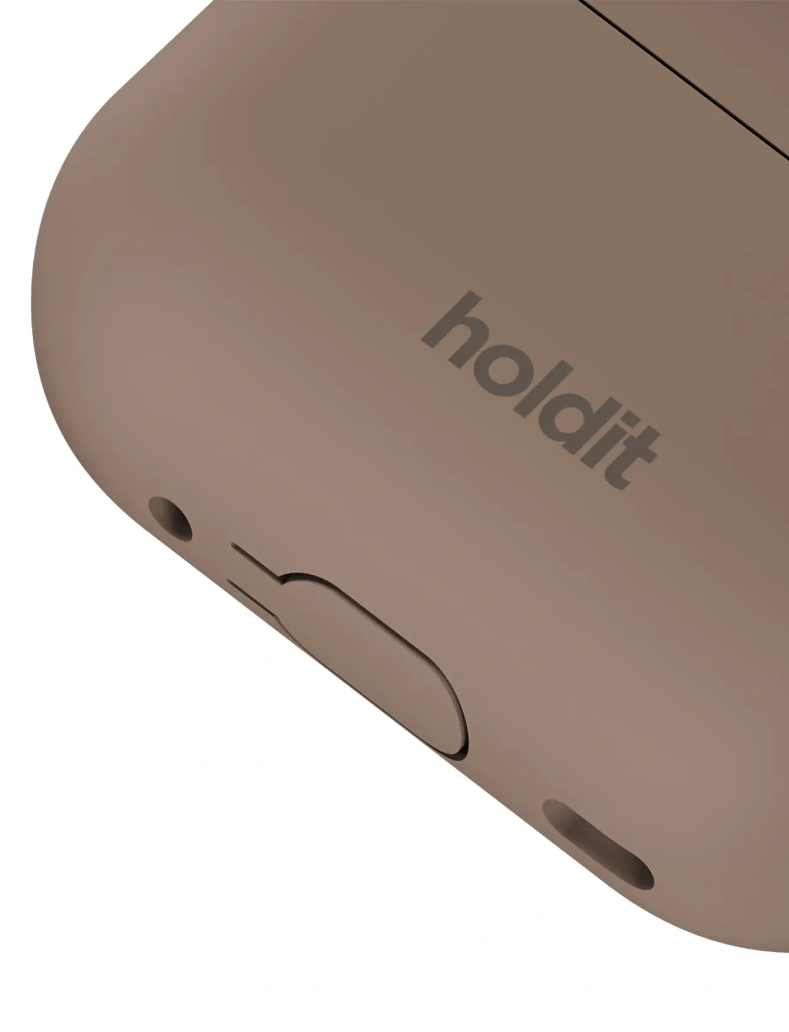 Holdit - Silicone Case Solid AirPods Pro 1&2 - kopfhörerhüllen - mocha brown - 2