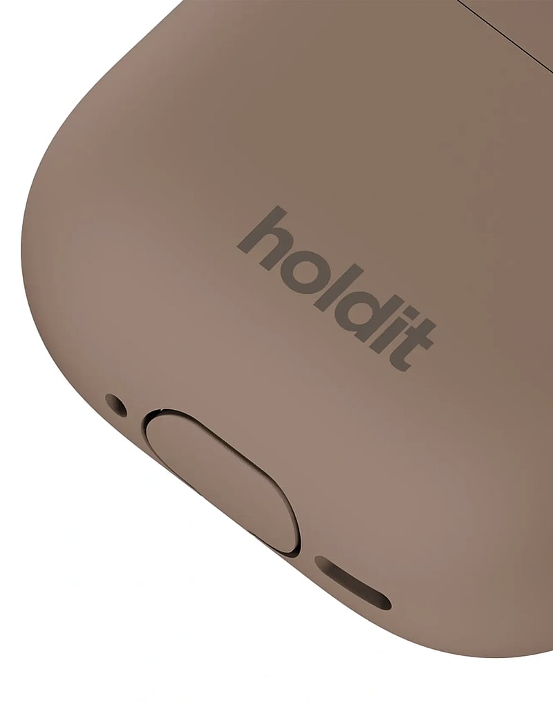 Holdit - Silicone Case Solid AirPods 4 - kopfhörertäschchen - mocha brown - 2