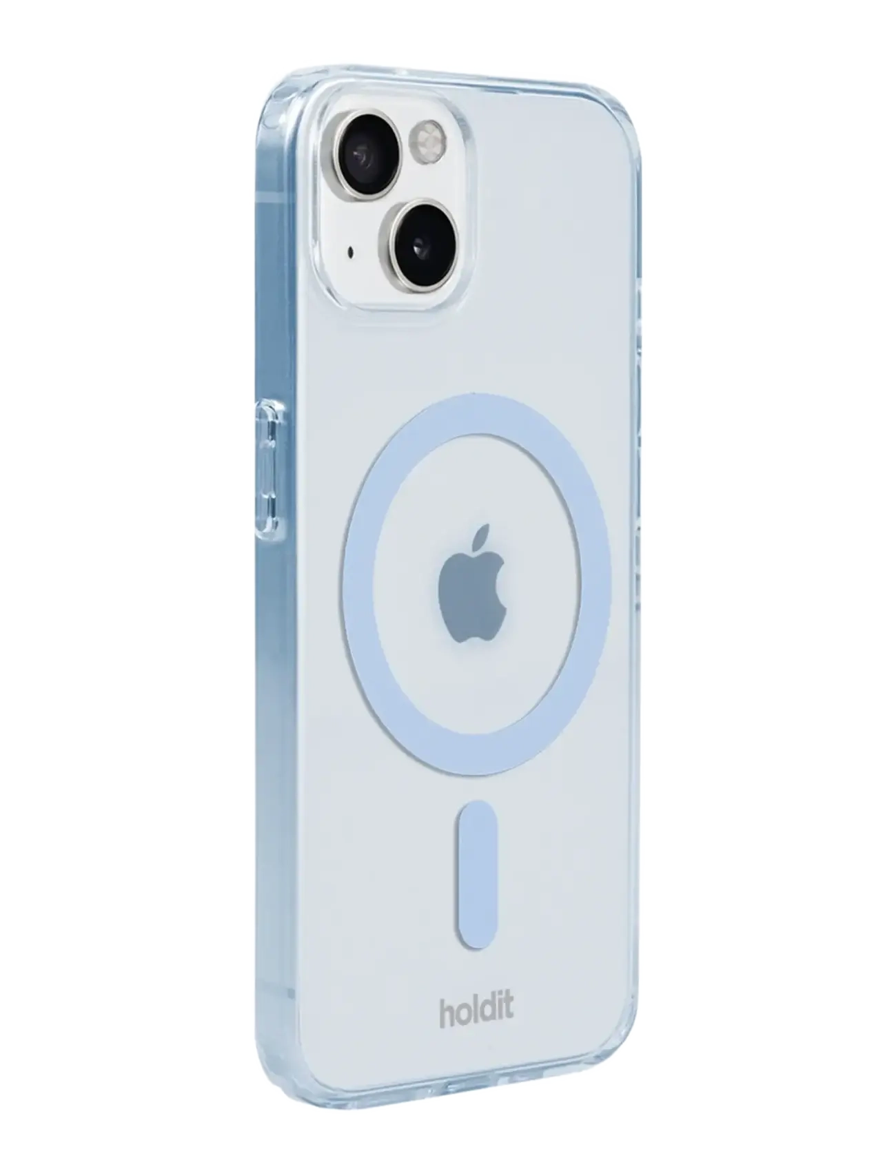 Holdit - Transparent Case Magsafe iPhone 15/14/13 Mineral Blue - handyhüllen - mineral blue - 1