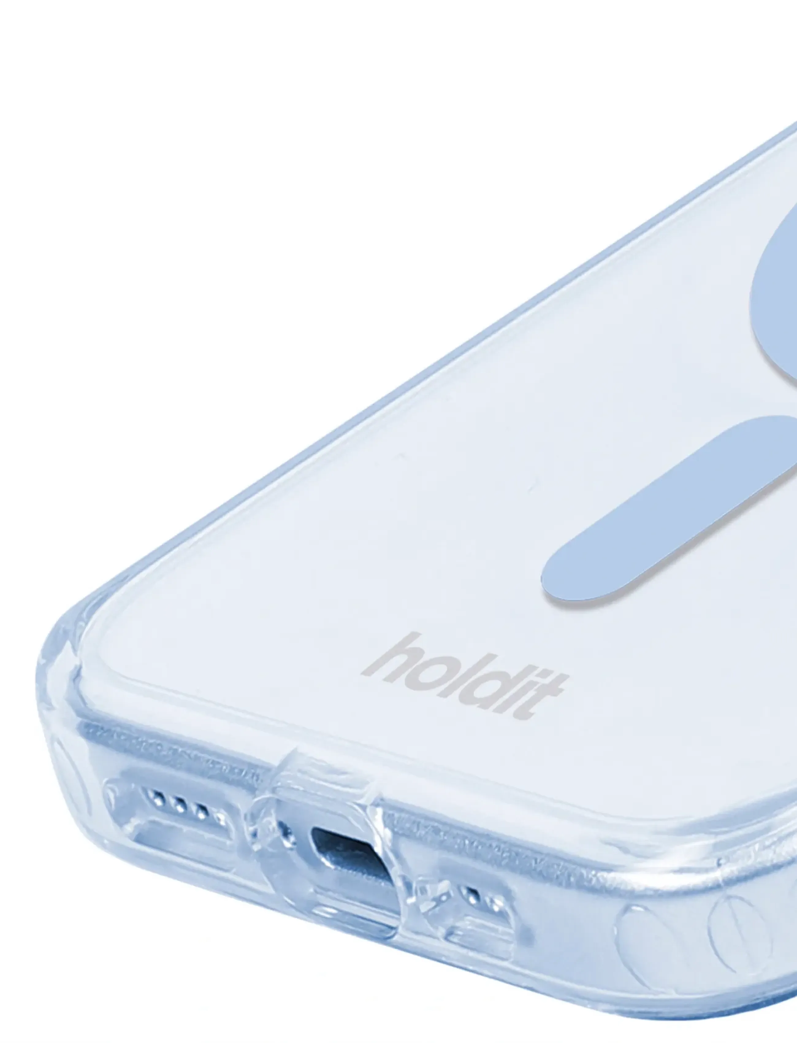 Holdit - Transparent Case Magsafe iPhone 15/14/13 Mineral Blue - handyhüllen - mineral blue - 2
