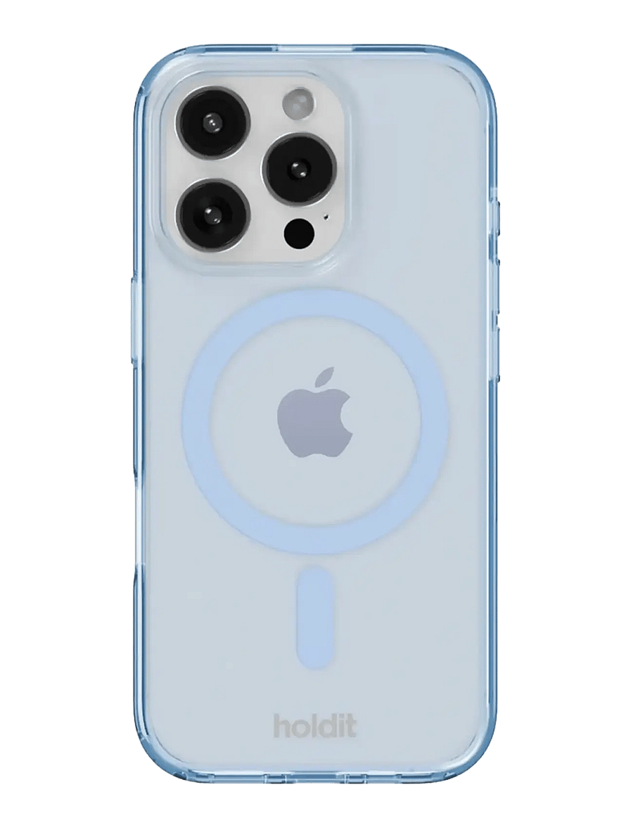 Holdit - Transparent Case Magsafe iPhone 16 Pro Mineral Blue - telefonide ümbrised - mineral blue - 0