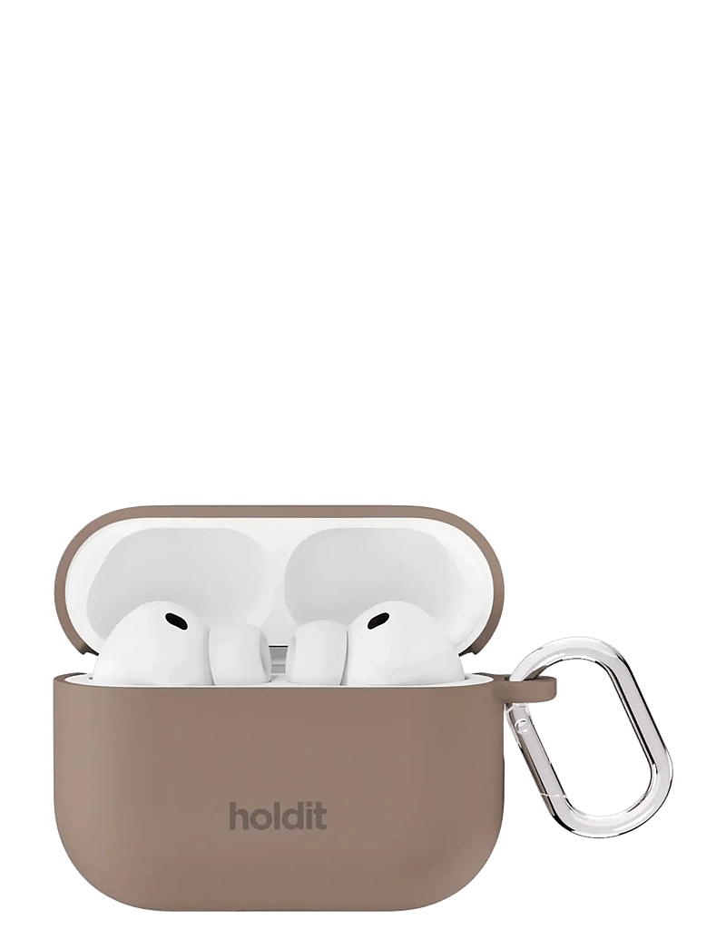 Holdit - Silicone Case Solid AirPods Pro 3 - kopfhörertäschchen - mocha brown - 0