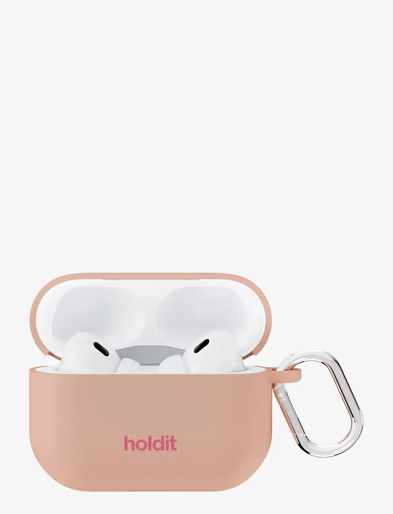 Holdit - Silicone Case Solid AirPods Pro 1&2 - kopfhörertäschchen - bare pink - 0
