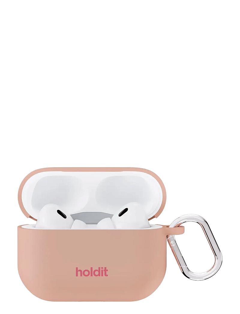 Holdit - Silicone Case Solid AirPods Pro 1&2 - kopfhörertäschchen - bare pink - 0