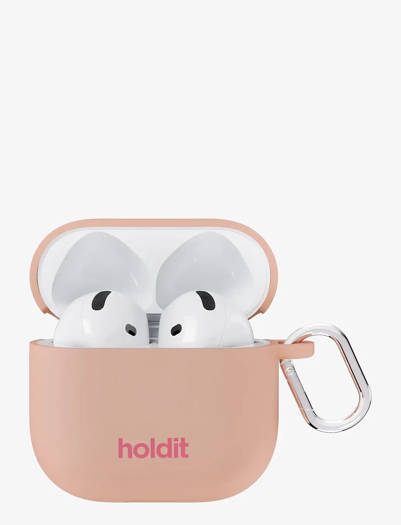 Holdit - Silicone Case Solid AirPods 4 - kopfhörertäschchen - bare pink - 0