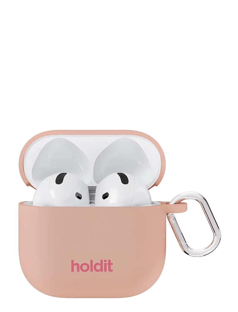 Holdit - Silicone Case Solid AirPods 4 - kopfhörertäschchen - bare pink - 0