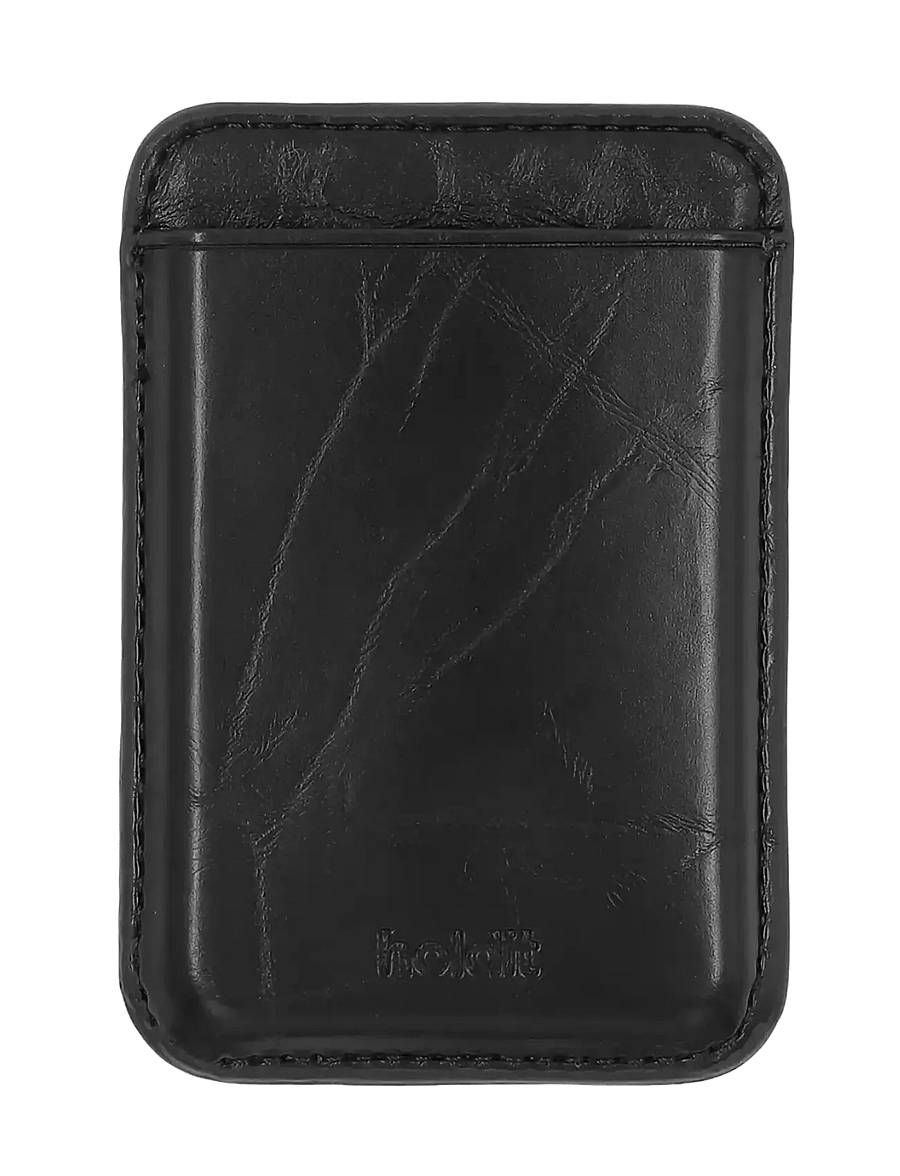 Holdit - Card Holder, MagSafe Compatible - support pour téléphone portable - black crinkle - 0