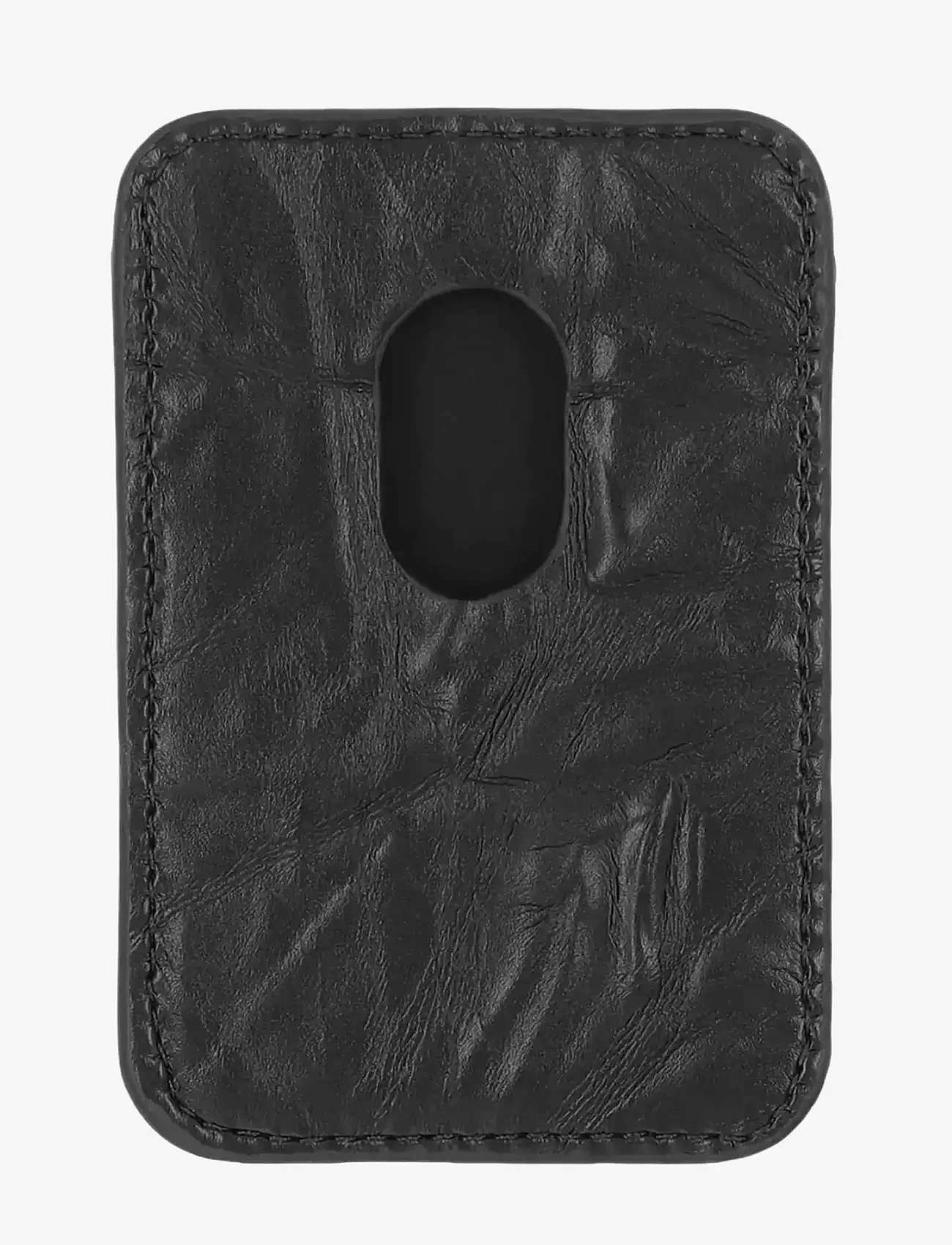 Holdit - Card Holder, MagSafe Compatible - mobilhållare & phone charms - black crinkle - 1