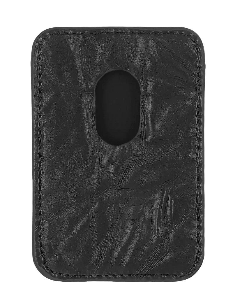 Holdit - Card Holder, MagSafe Compatible - mobilhållare & phone charms - black crinkle - 1