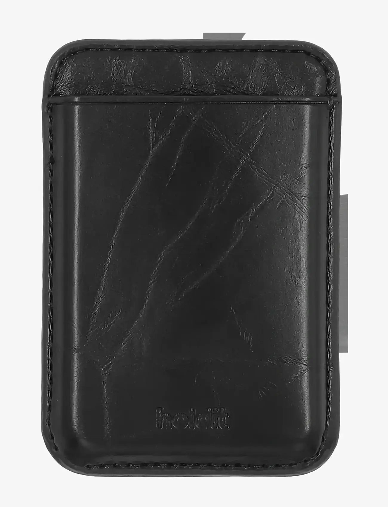 Holdit - Card Holder, MagSafe Compatible - mobilhållare & phone charms - black crinkle - 2