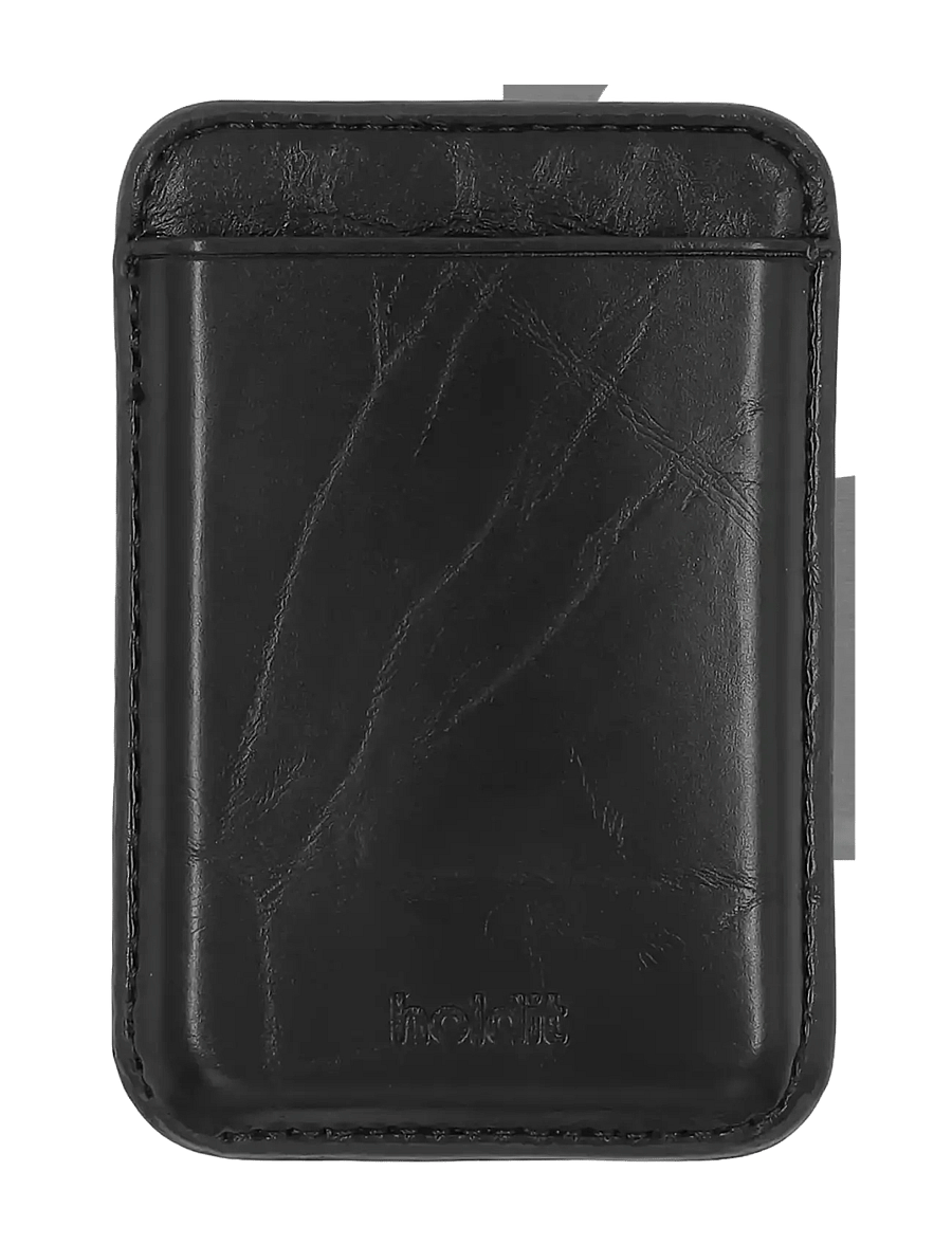 Holdit - Card Holder, MagSafe Compatible - support pour téléphone portable - black crinkle - 2
