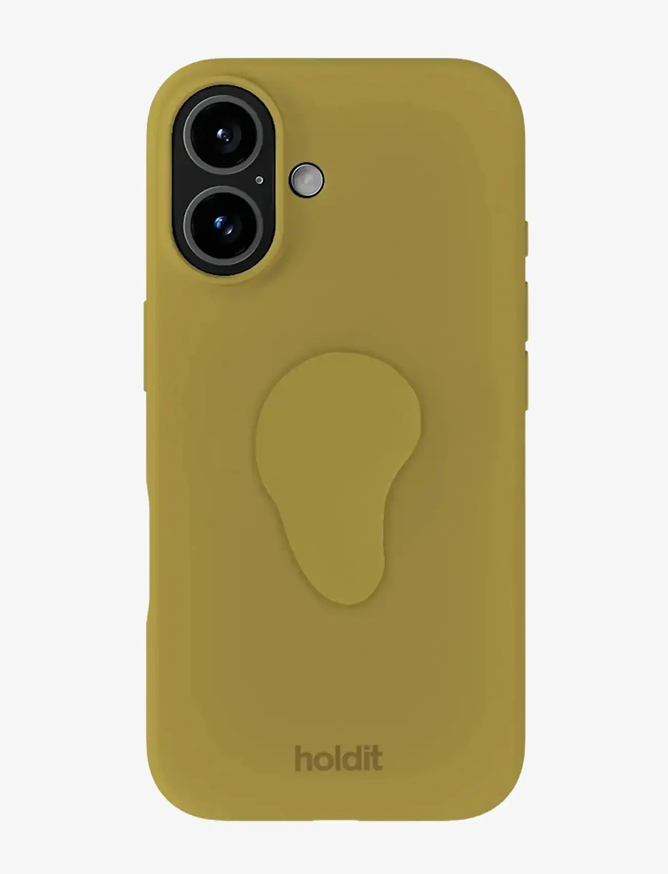 Holdit - Silicone Sticker - handysticker - warm olive form, medium - 1