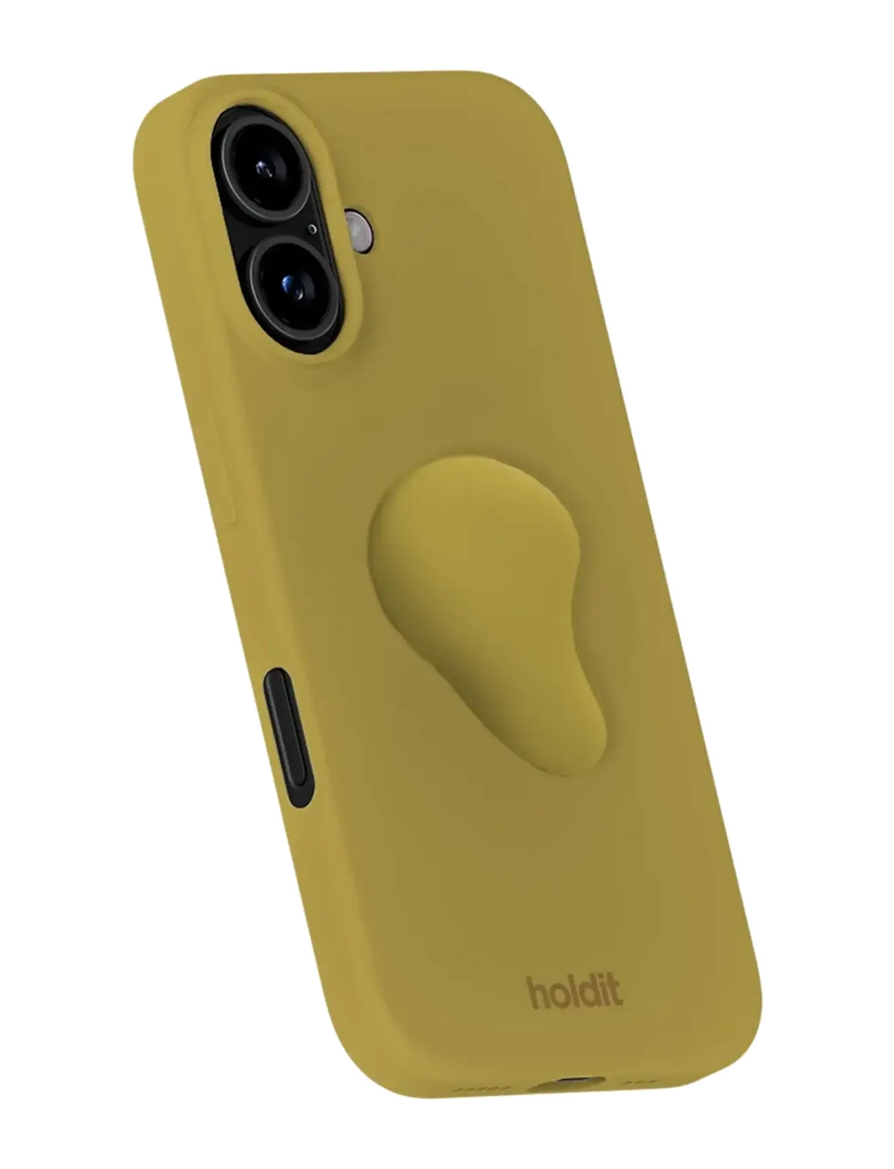 Holdit - Silicone Sticker - mobilstickers - warm olive form, medium - 2
