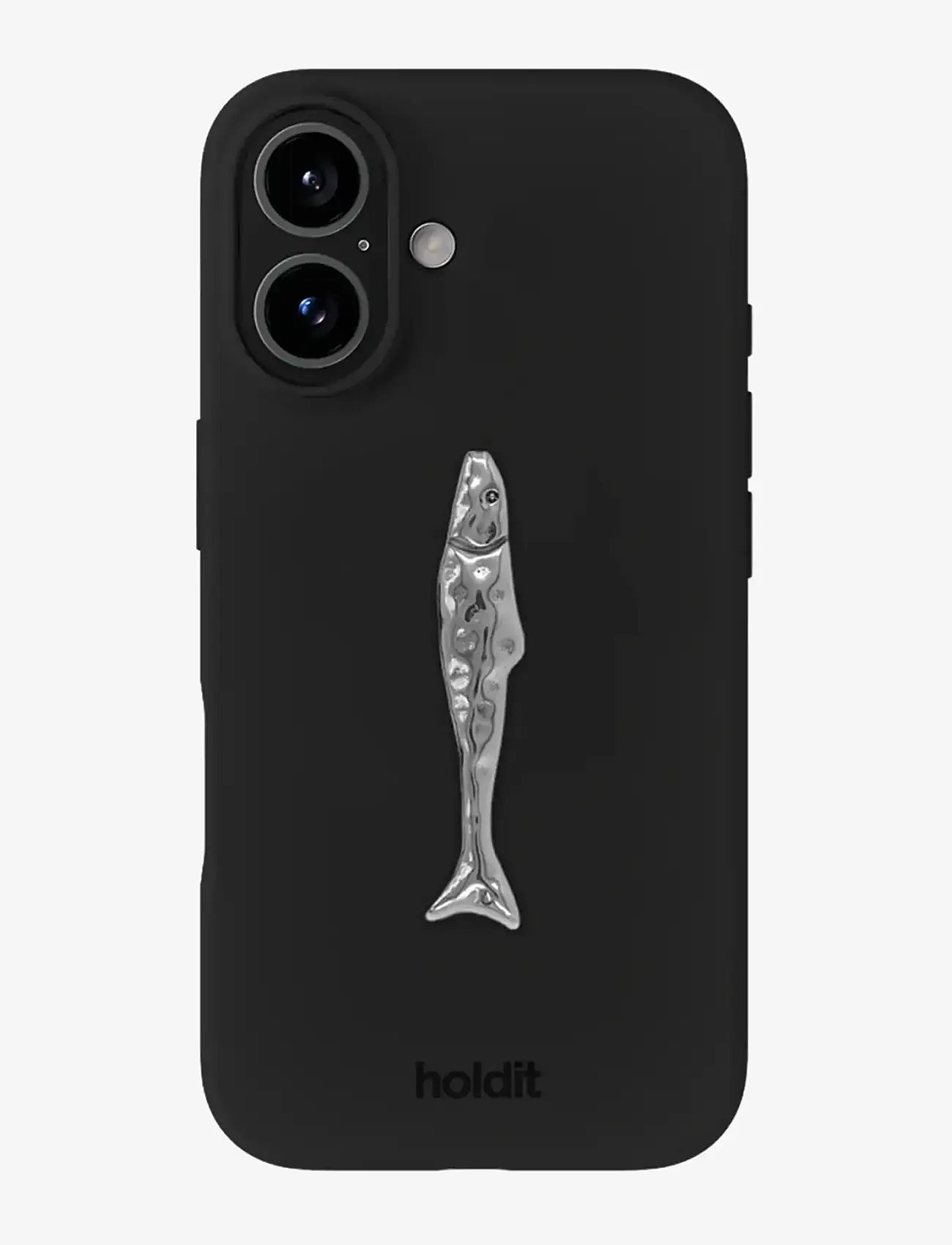 Holdit - Metal Sticker - mobilstickers - stainless steel fish - 1