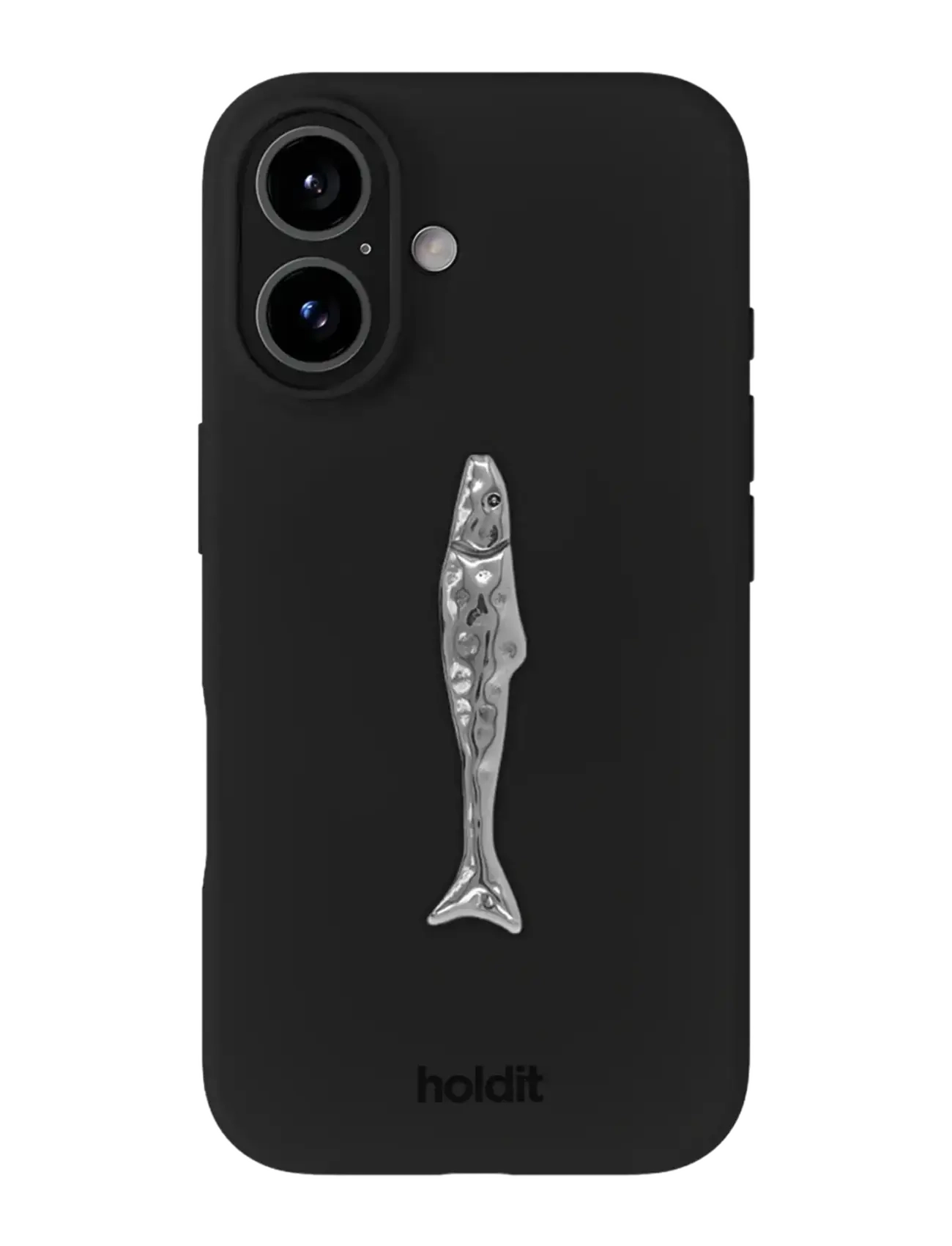 Holdit - Metal Sticker - uzlīmes telefoniem - stainless steel fish - 1