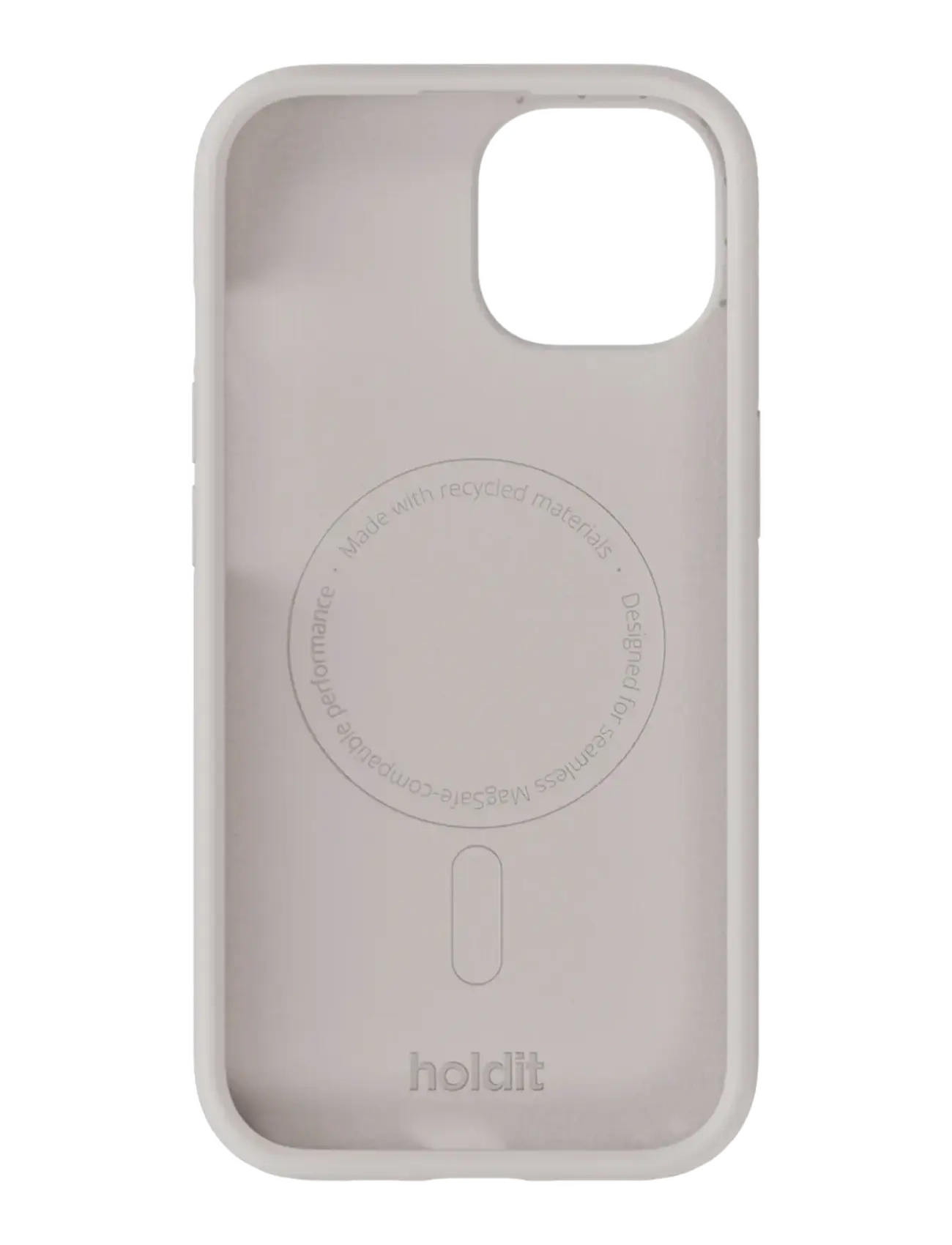 Holdit - Silicone C. Magsafe Cpt. IPH 17e/16e/15/14/13 - phone cases - wool gray - 1