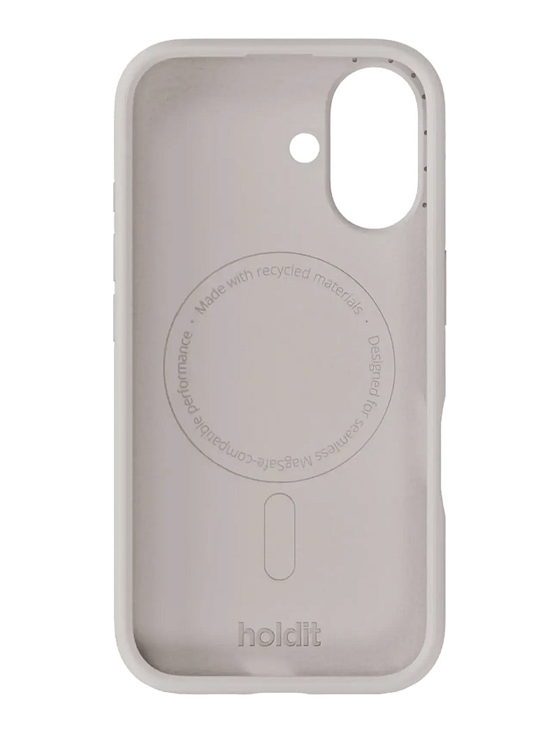 Holdit - Silicone Case Magsafe Cpt. IPH 16 - mobilskal - wool gray - 1