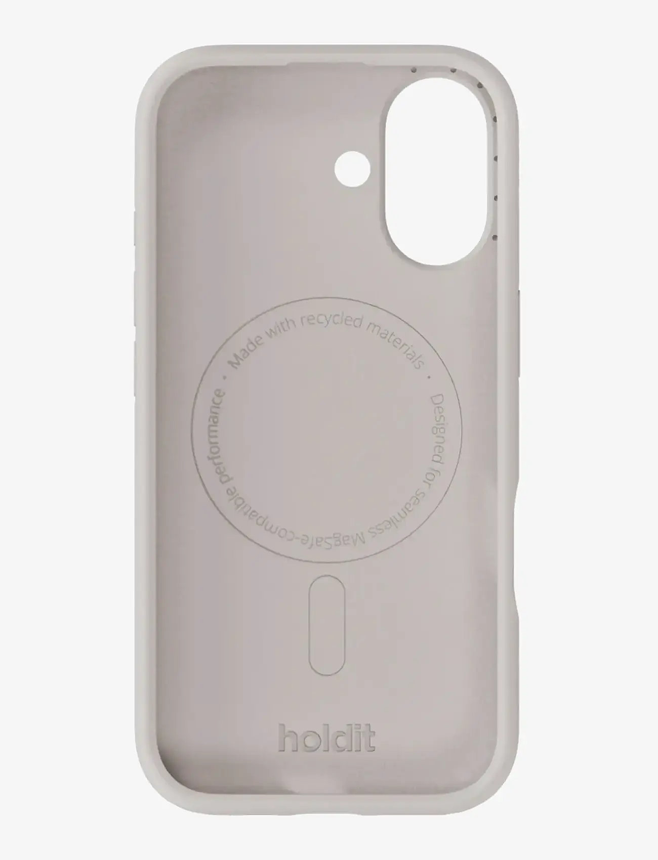 Holdit - Silicone Case Magsafe Cpt. IPH 17 - mobilskal - wool gray - 1