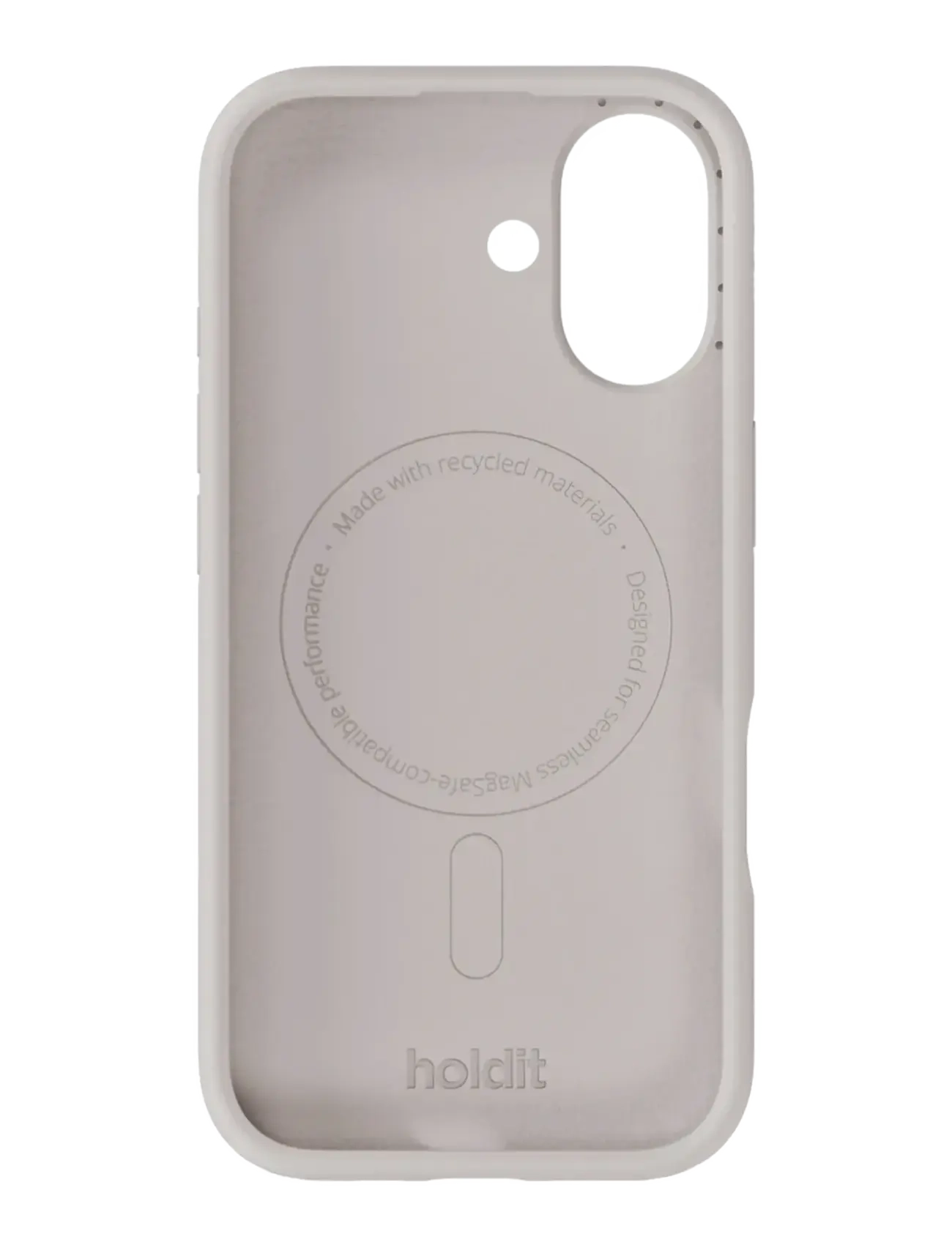 Holdit - Silicone Case Magsafe Cpt. IPH 17 - telefonų dėklai - wool gray - 1