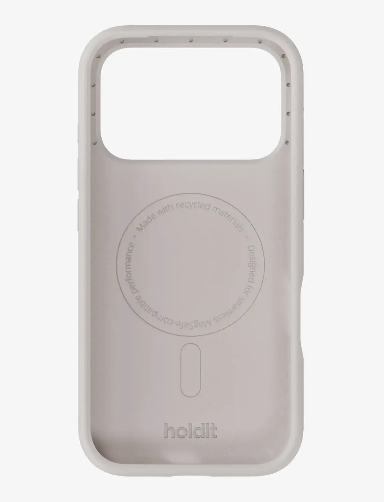 Holdit - Silicone Case Magsafe Cpt. IPH 17 Pro - mobilskal - wool gray - 1