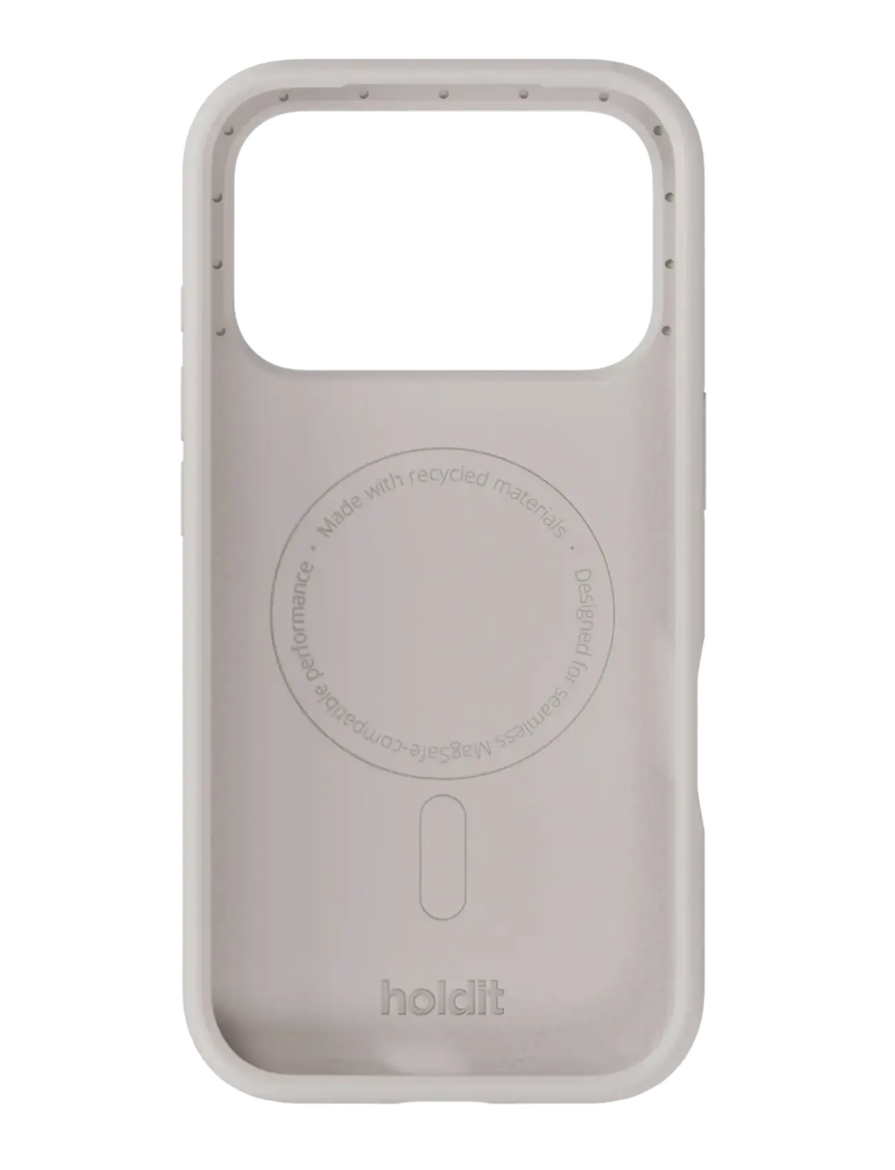 Holdit - Silicone Case Magsafe Cpt. IPH 17 Pro - telefona vāciņi - wool gray - 1