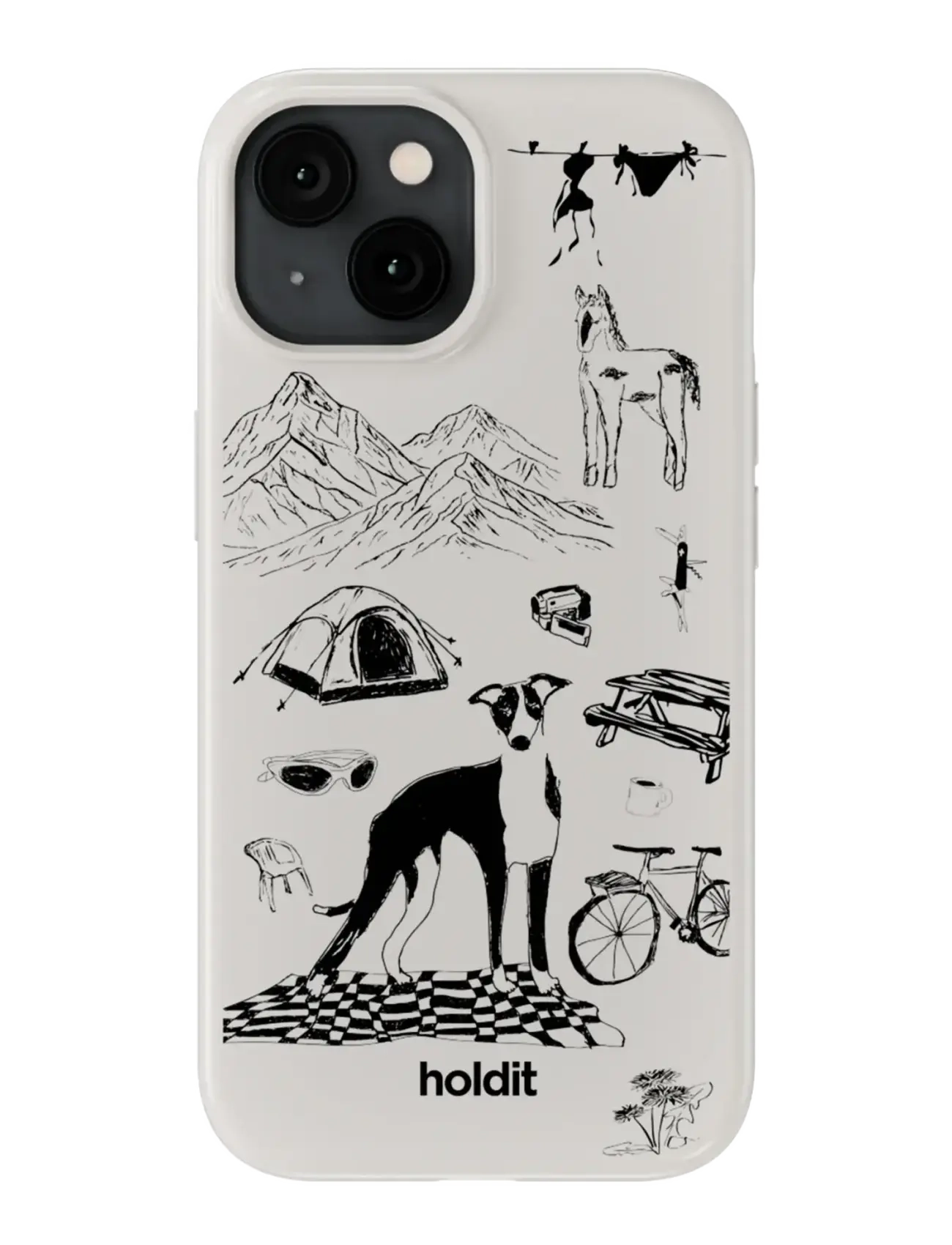 Holdit Graphic Case Magsafe Cpt. Iph17E/16E/15/14/13, IPHONE 17E/16E/15-14/13, Mobile Accessories-covers, Grau - Phone Cases, Frauen