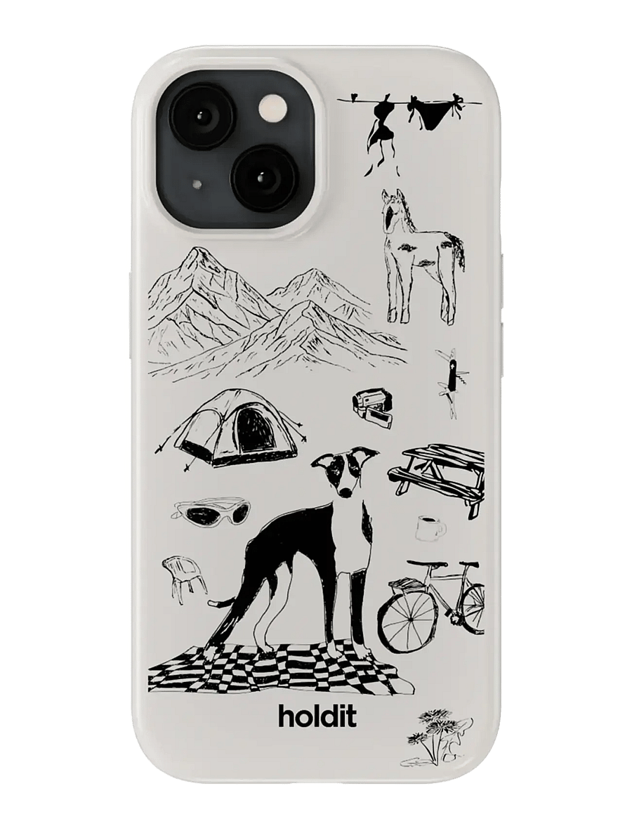 Holdit - Graphic Case MagSafe Cpt. IPH17e/16e/15/14/13 - handyhüllen - wool gray - 0