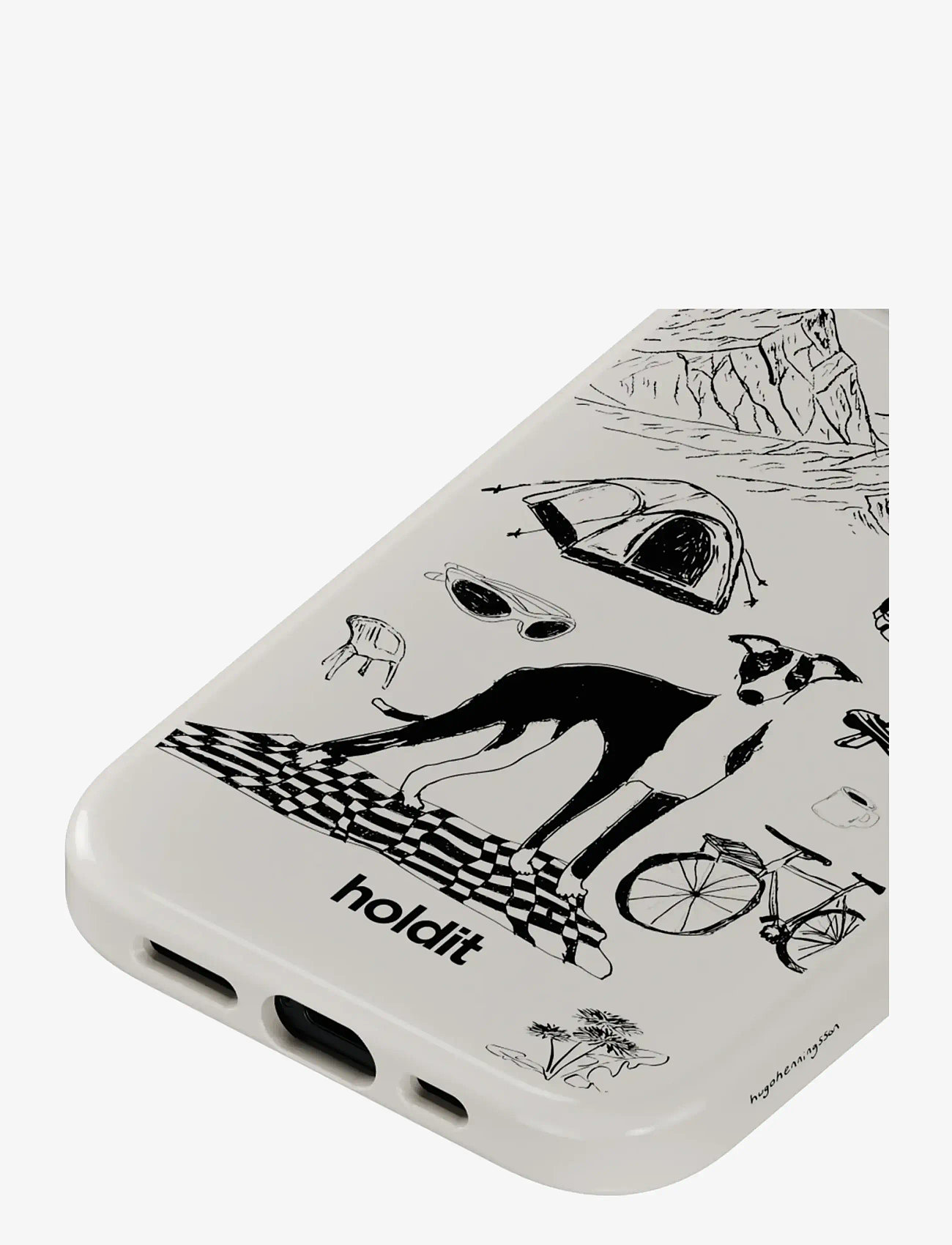 Holdit - Graphic Case MagSafe Cpt. IPH17e/16e/15/14/13 - mobilskal - wool gray - 2