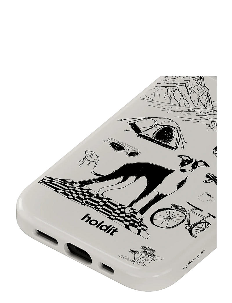 Holdit - Graphic Case MagSafe Cpt. IPH17e/16e/15/14/13 - mobilskal - wool gray - 2
