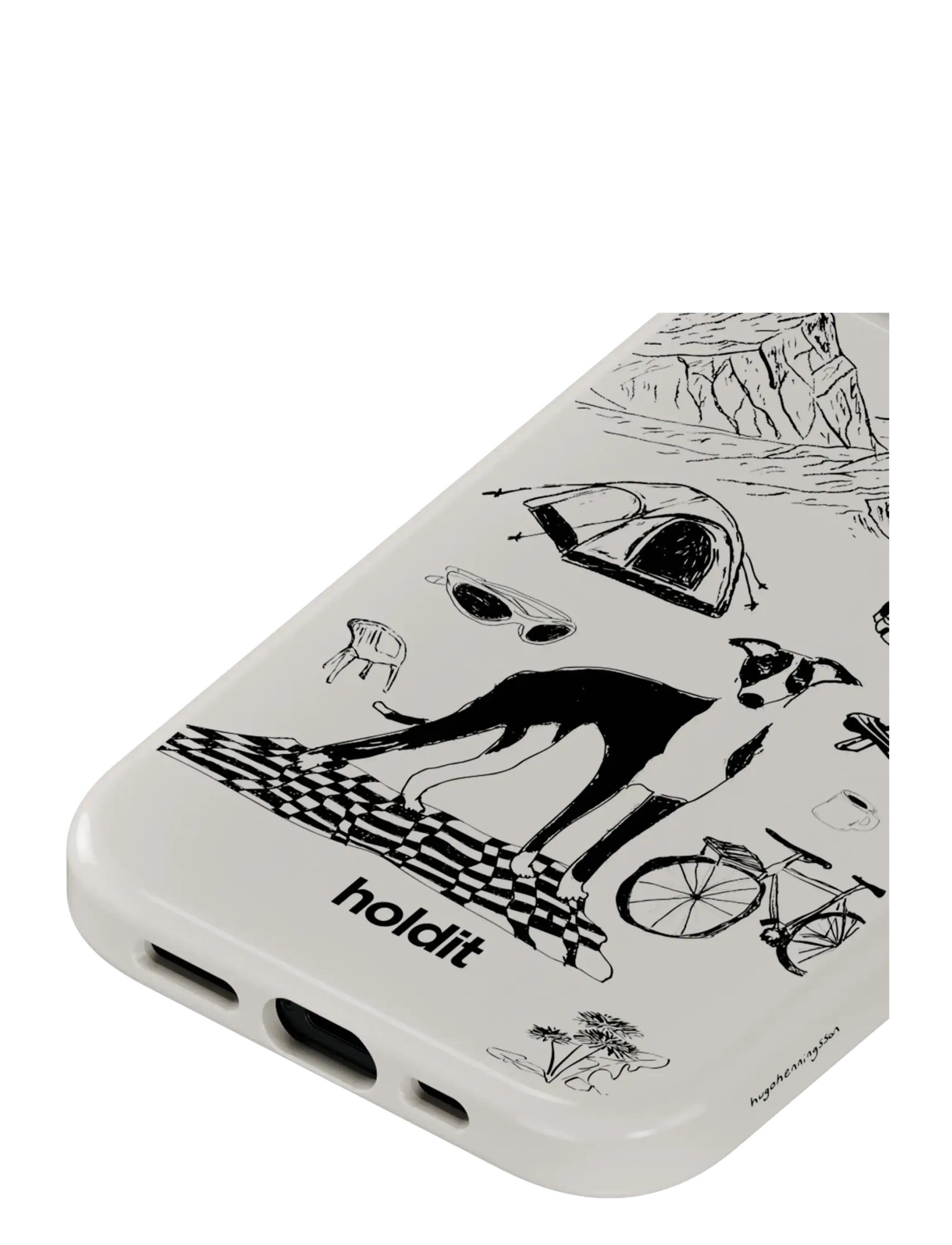 Holdit - Graphic Case MagSafe Cpt. IPH17e/16e/15/14/13 - handyhüllen - wool gray - 2