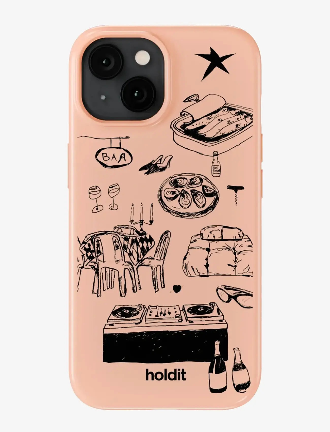 Holdit - Graphic Case MagSafe Cpt. IPH17e/16e/15/14/13 - mobilskal - bare pink - 0