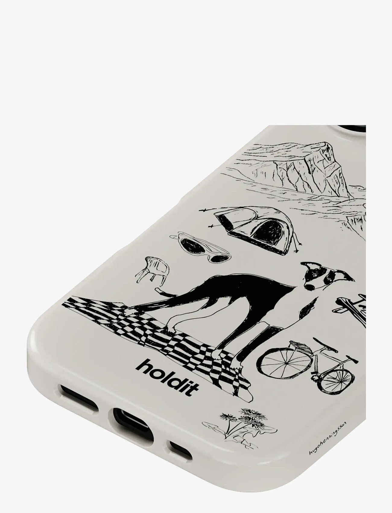 Holdit - Graphic Case MagSafe Cpt. IPH 16 - mobilskal - wool gray - 3