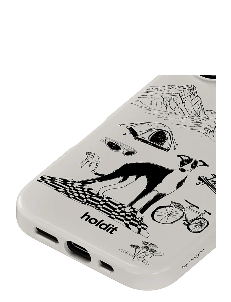 Holdit - Graphic Case MagSafe Cpt. IPH 16 - mobilskal - wool gray - 3