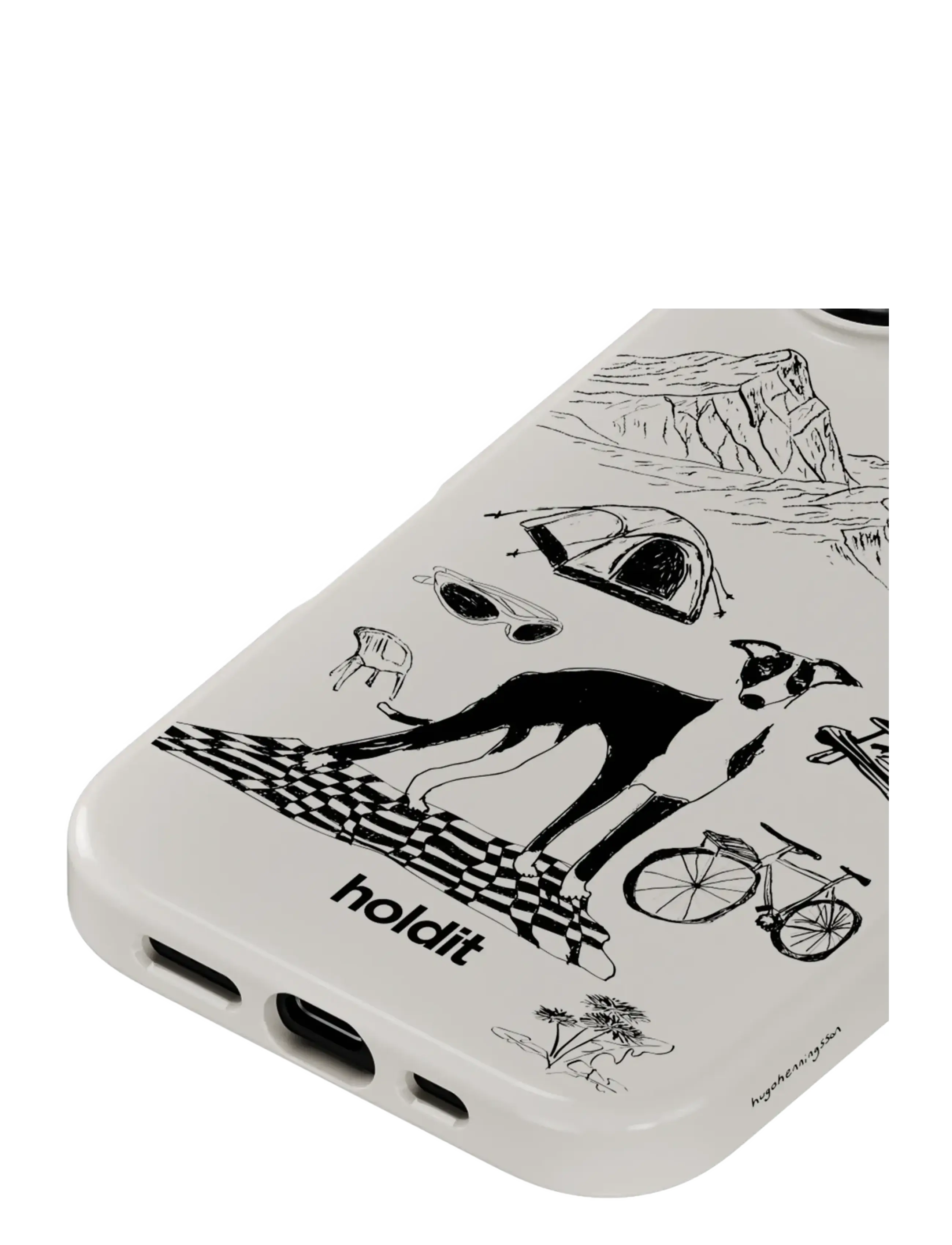 Holdit - Graphic Case MagSafe Cpt. IPH 16 - handycover - wool gray - 3