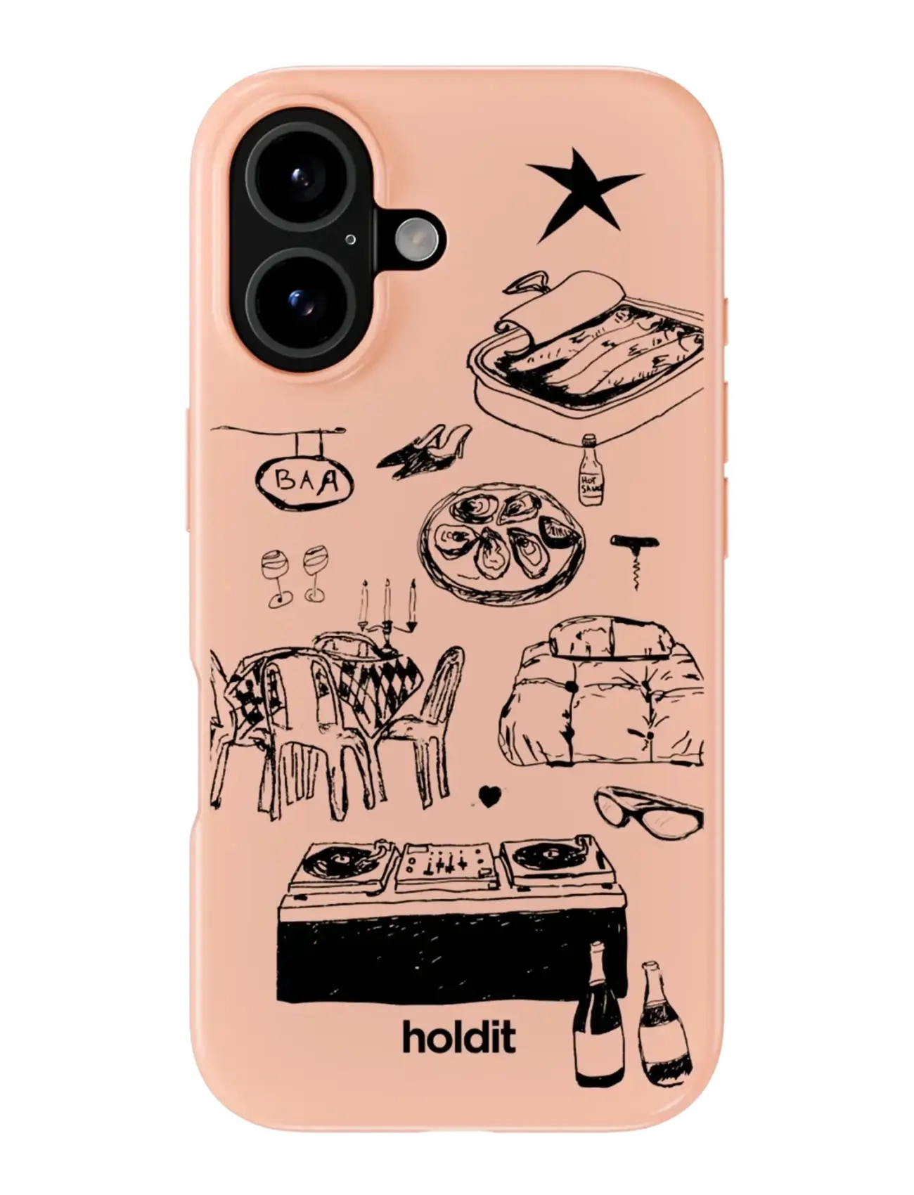 Holdit Graphic Case Magsafe Cpt. Iph 16, IPHONE Mobile Accessories-covers, Rosa - Phone Cases, Frauen