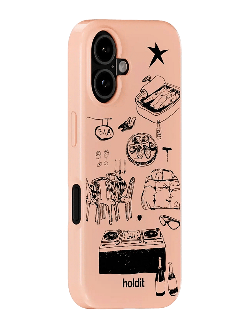 Holdit - Graphic Case MagSafe Cpt. IPH 16 - mobilskal - bare pink - 2