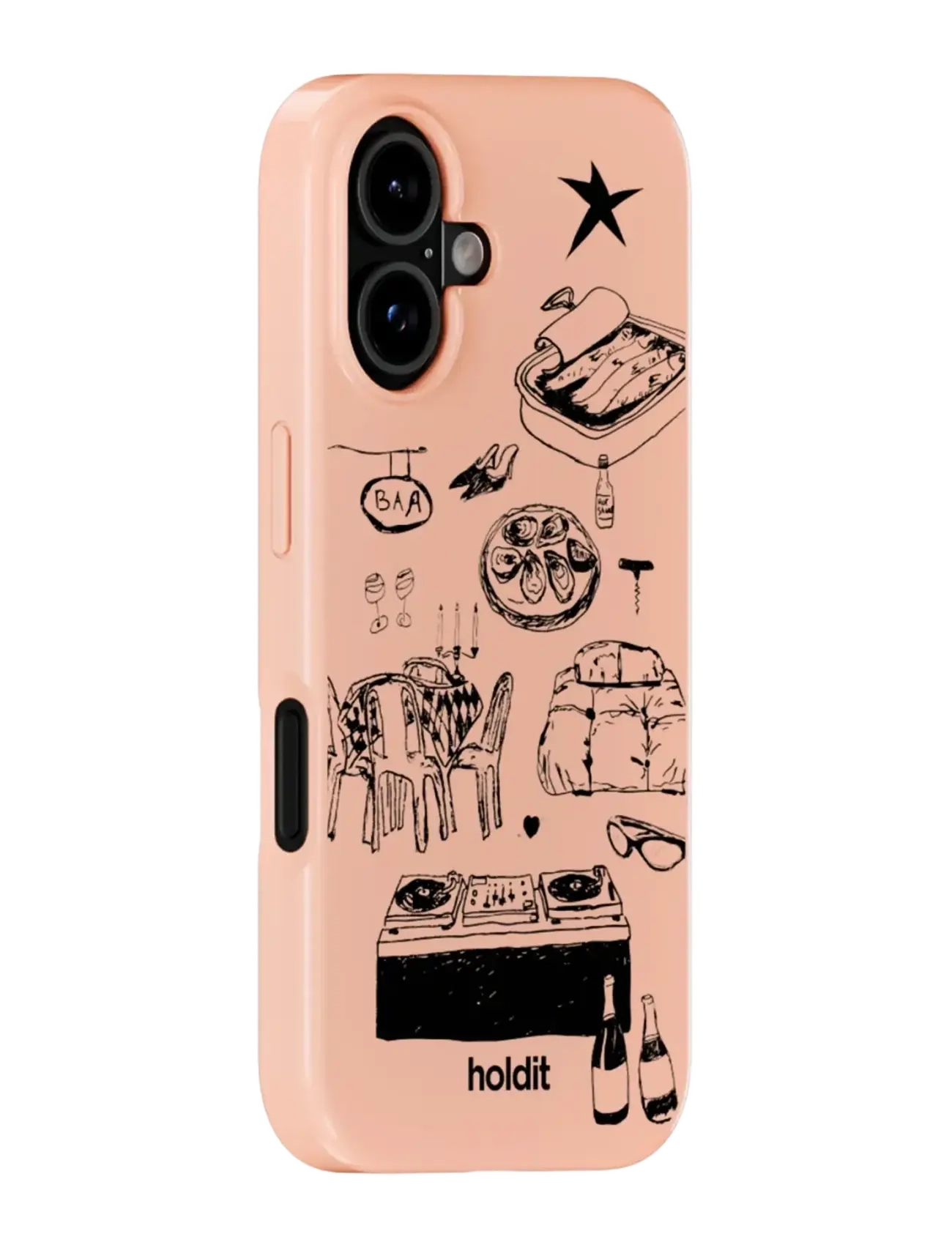 Holdit - Graphic Case MagSafe Cpt. IPH 16 - mobiele telefoon hoesjes - bare pink - 2