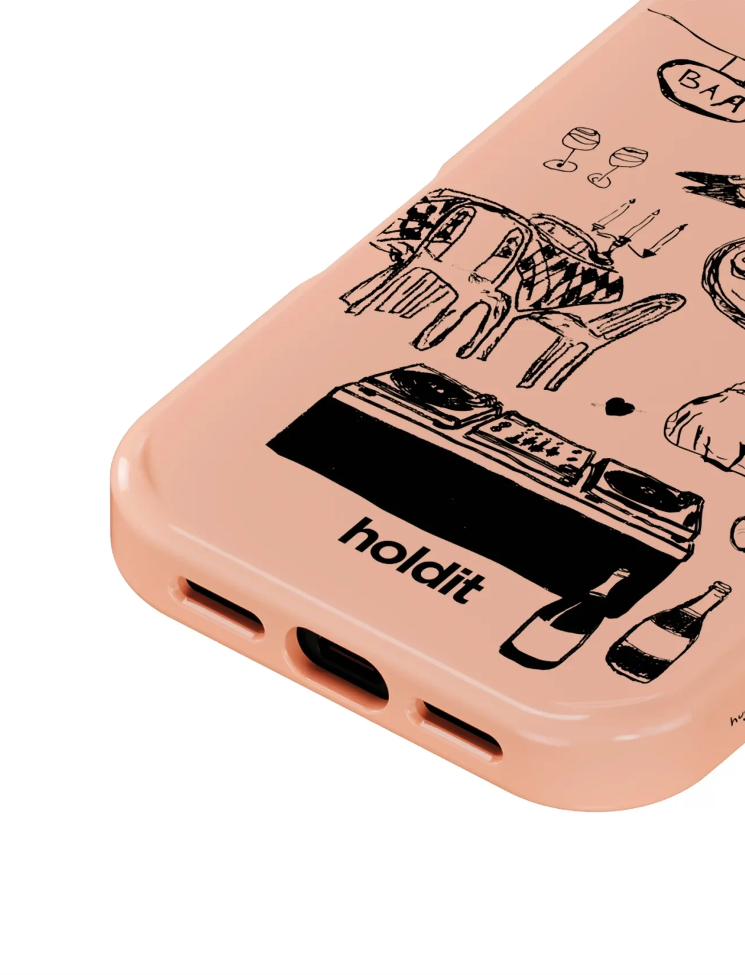 Holdit - Graphic Case MagSafe Cpt. IPH 16 - mobiele telefoon hoesjes - bare pink - 3