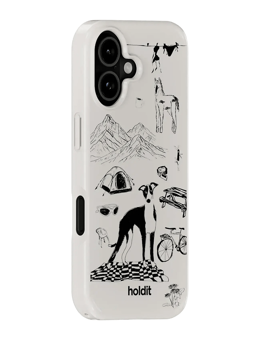 Holdit - Graphic Case MagSafe Cpt. IPH 17 - handyhüllen - wool gray - 2