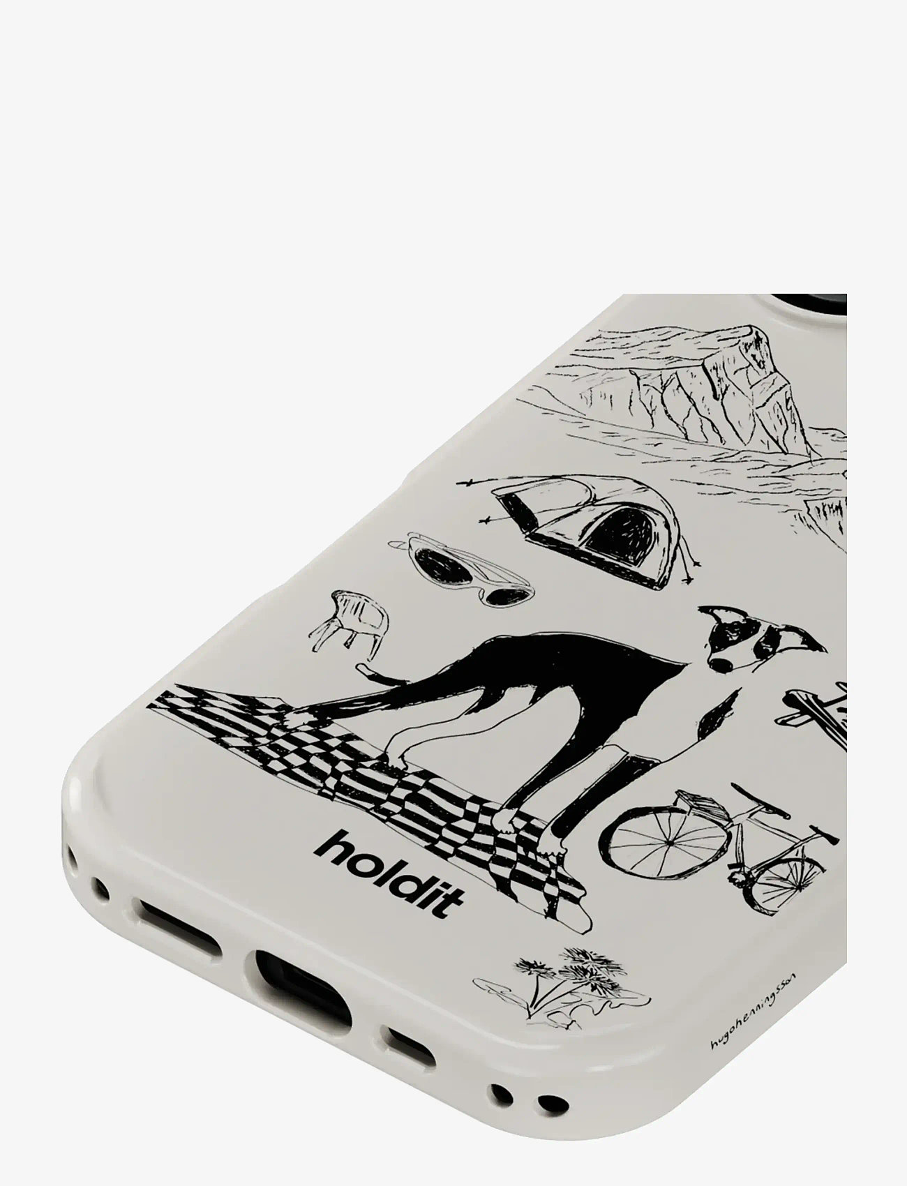 Holdit - Graphic Case MagSafe Cpt. IPH 17 - mobilskal - wool gray - 3