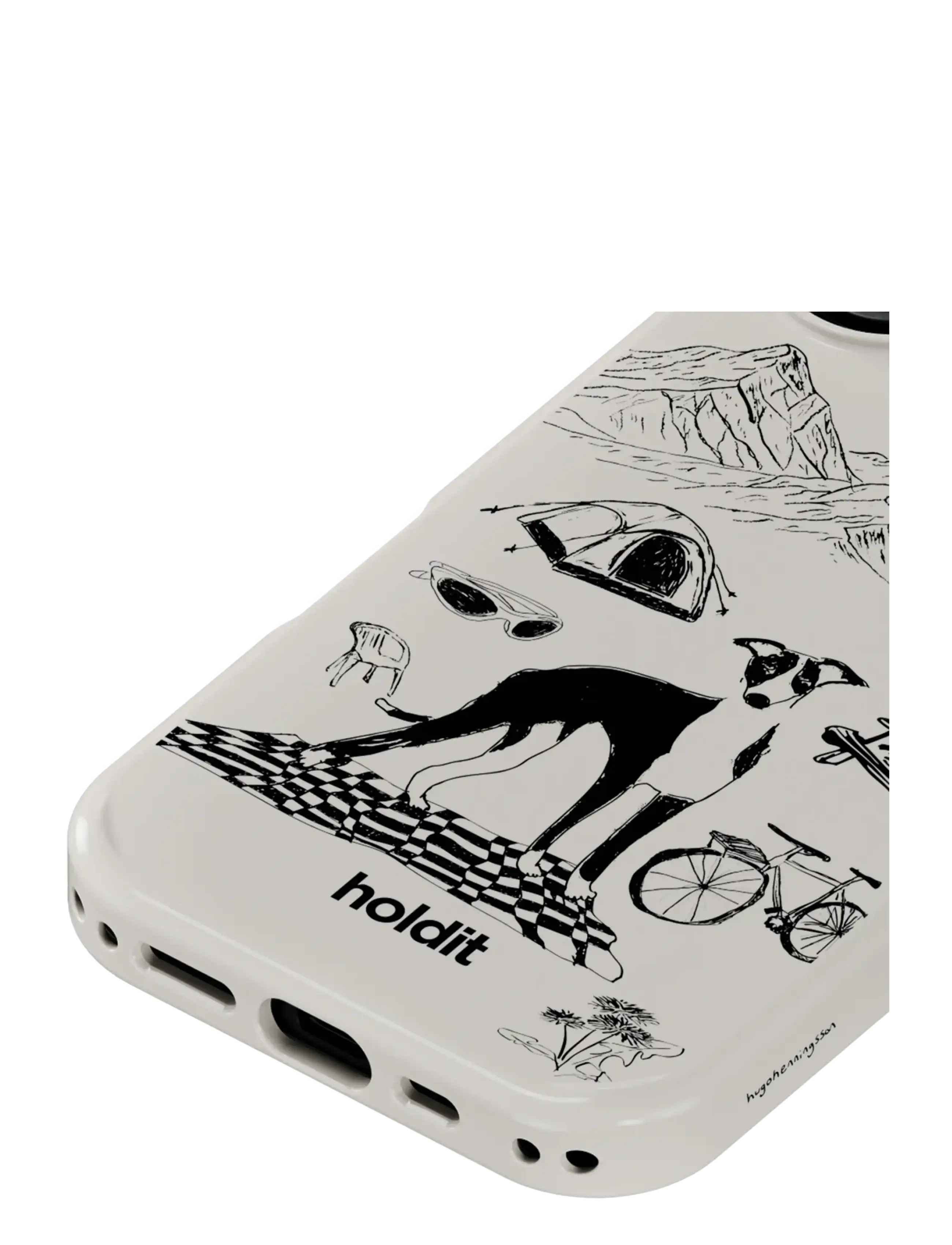 Holdit - Graphic Case MagSafe Cpt. IPH 17 - telefonų dėklai - wool gray - 3
