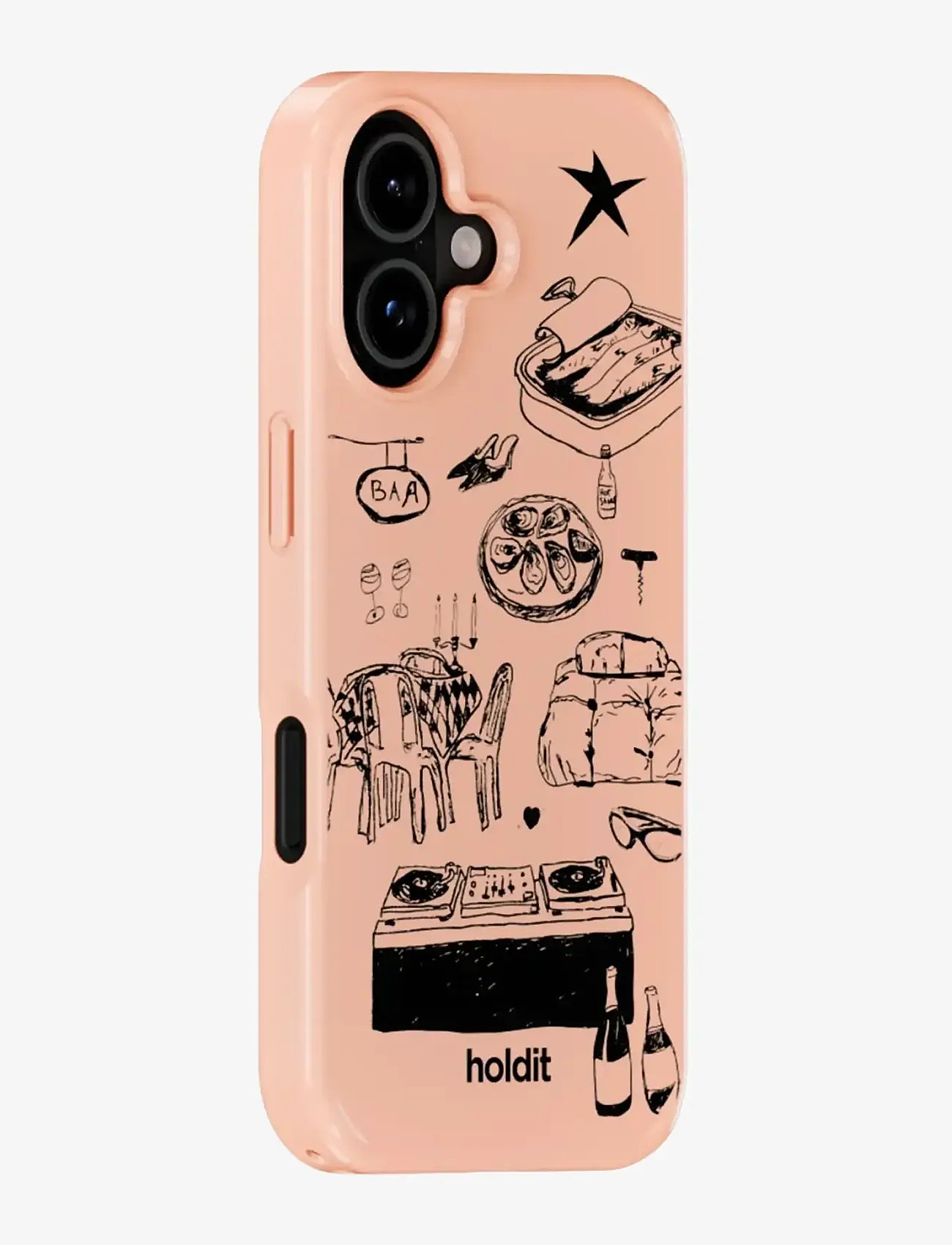 Holdit - Graphic Case MagSafe Cpt. IPH 17 - mobilskal - bare pink - 2