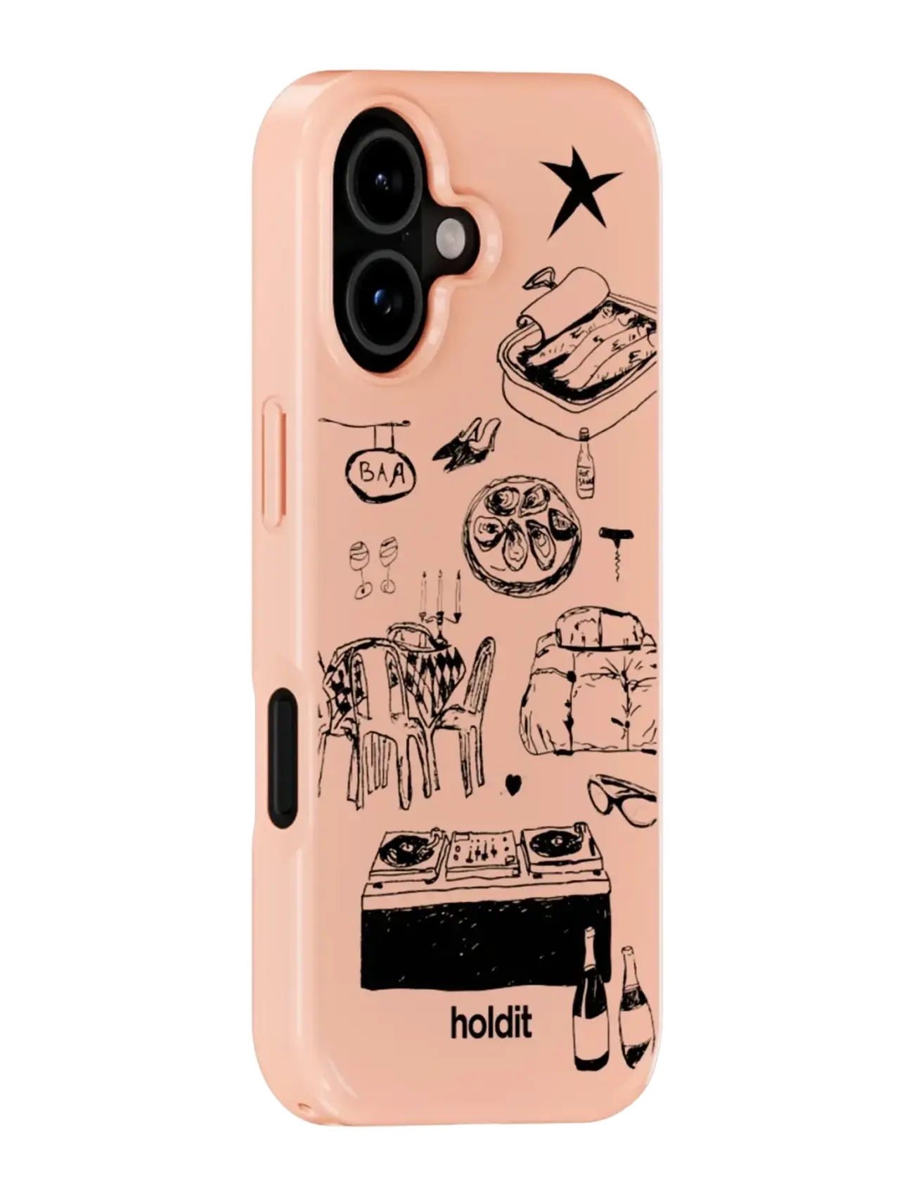 Holdit - Graphic Case MagSafe Cpt. IPH 17 - telefonų dėklai - bare pink - 2