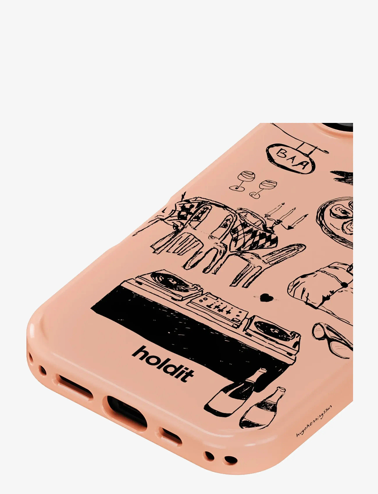 Holdit - Graphic Case MagSafe Cpt. IPH 17 - mobilskal - bare pink - 3