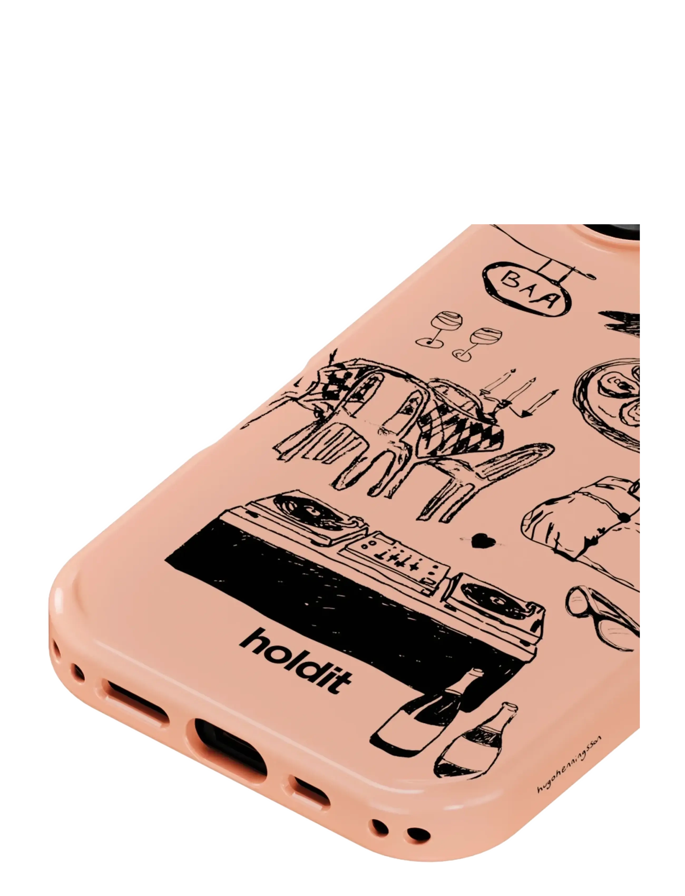 Holdit - Graphic Case MagSafe Cpt. IPH 17 - telefonų dėklai - bare pink - 3
