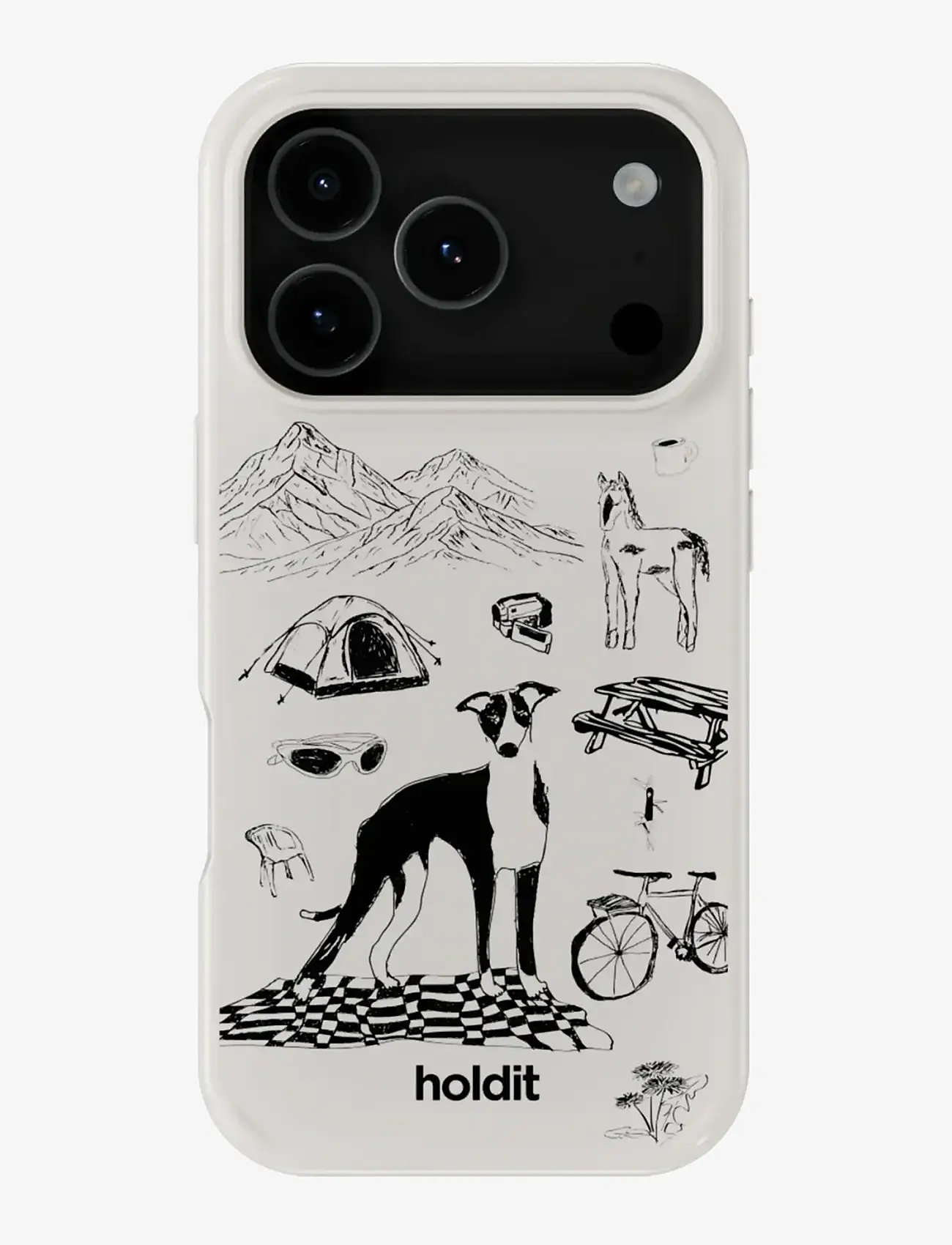 Holdit - Graphic Case MagSafe Cpt. IPH 17 Pro - mobilcovers - wool gray - 0